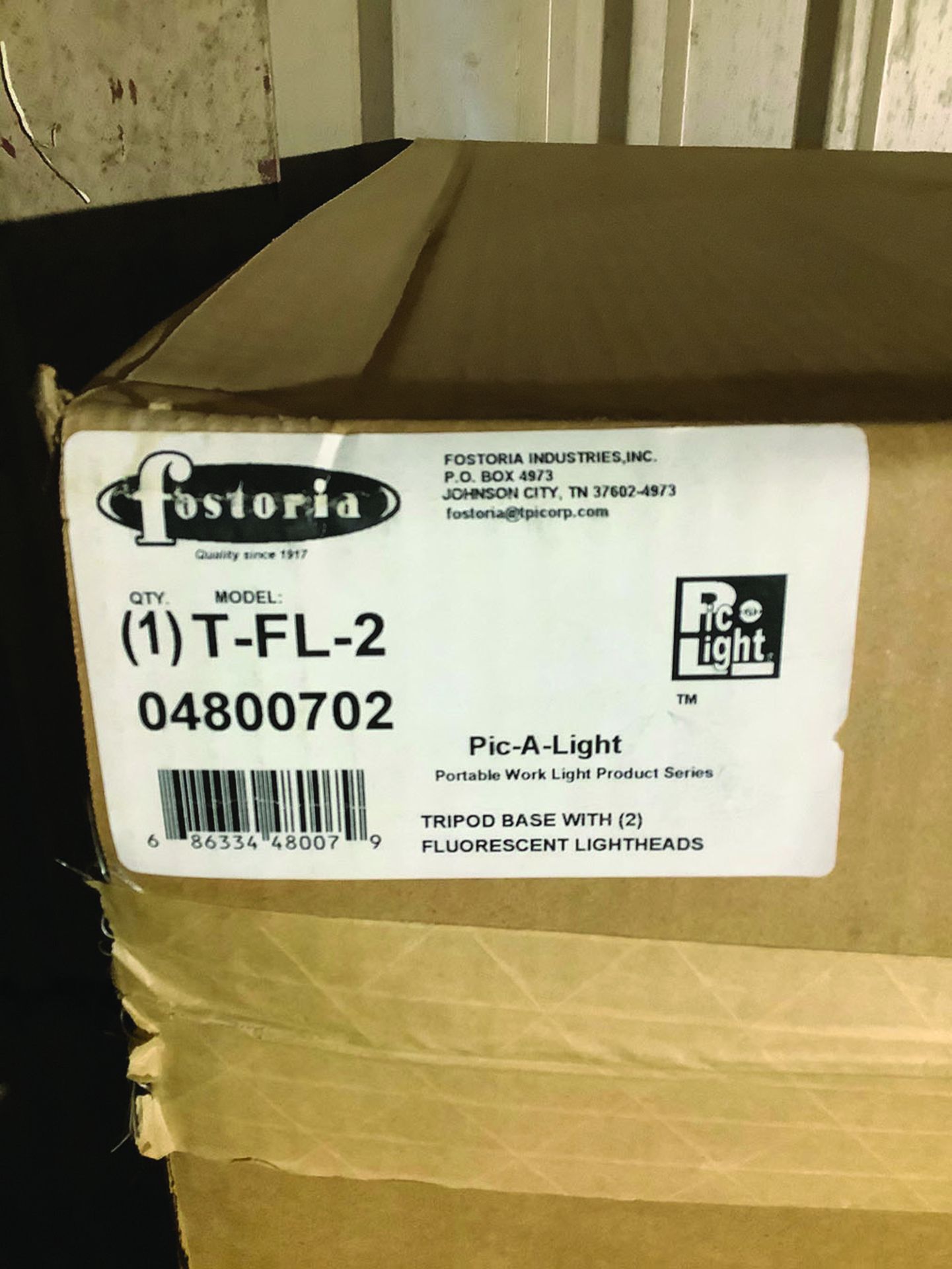 (3X) FOSTORIA PIC-A-LIGHT FLUORESCENT PORTABLE LIGHT FIXTURE, MODEL T-F-2 - Image 3 of 3