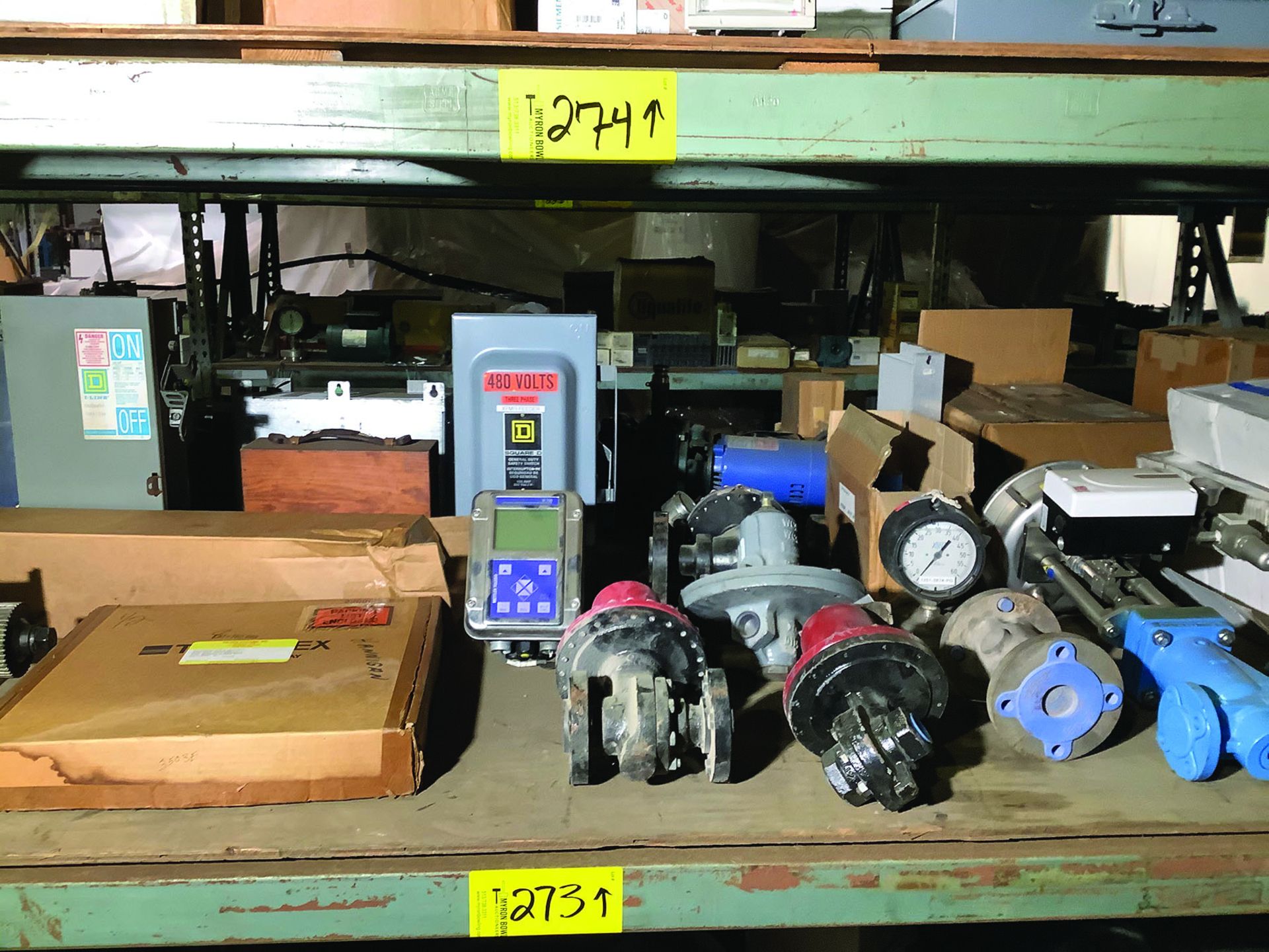 SHELF LOT OF MISC MRO, VALVES, PUMPS, ELECTRICAL, INSTRUMENTATION - Image 3 of 4