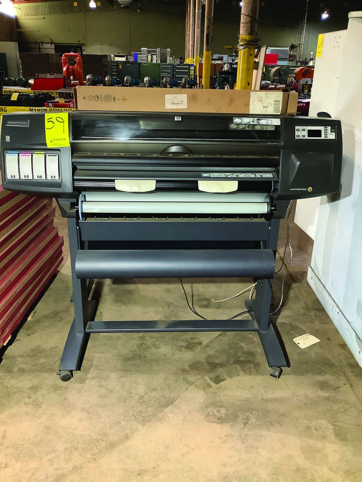 HEWLETT-PACKARD DESIGNJET 1050C PLUS PLOTTER MACHINE, MODEL C6074B