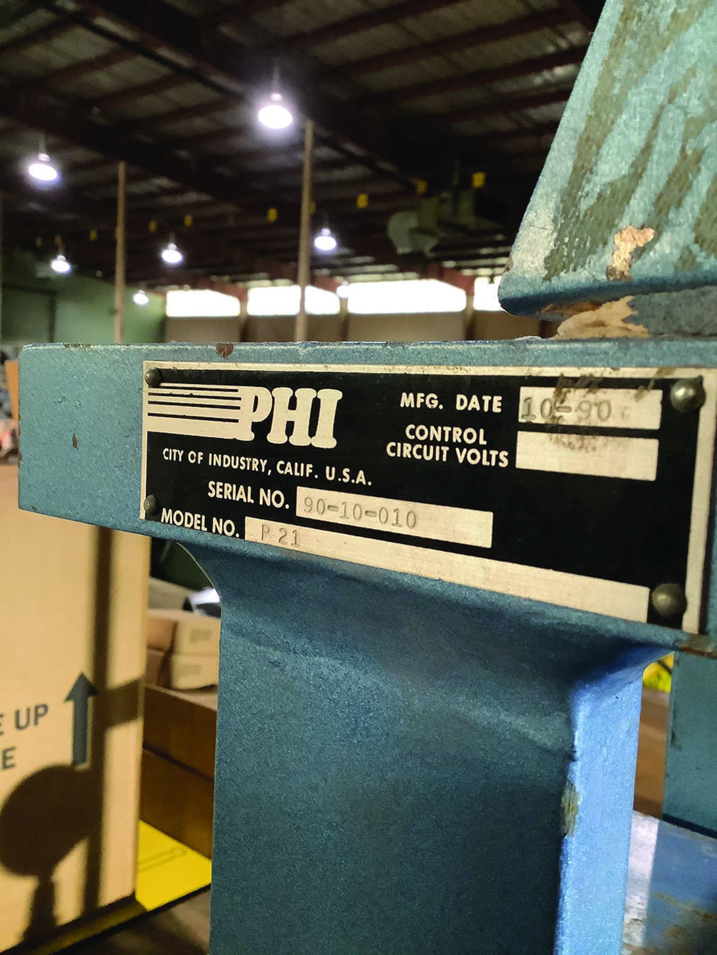 PHI PLATTEN LAB PRESS, MODEL P21, 8'' - Image 3 of 3