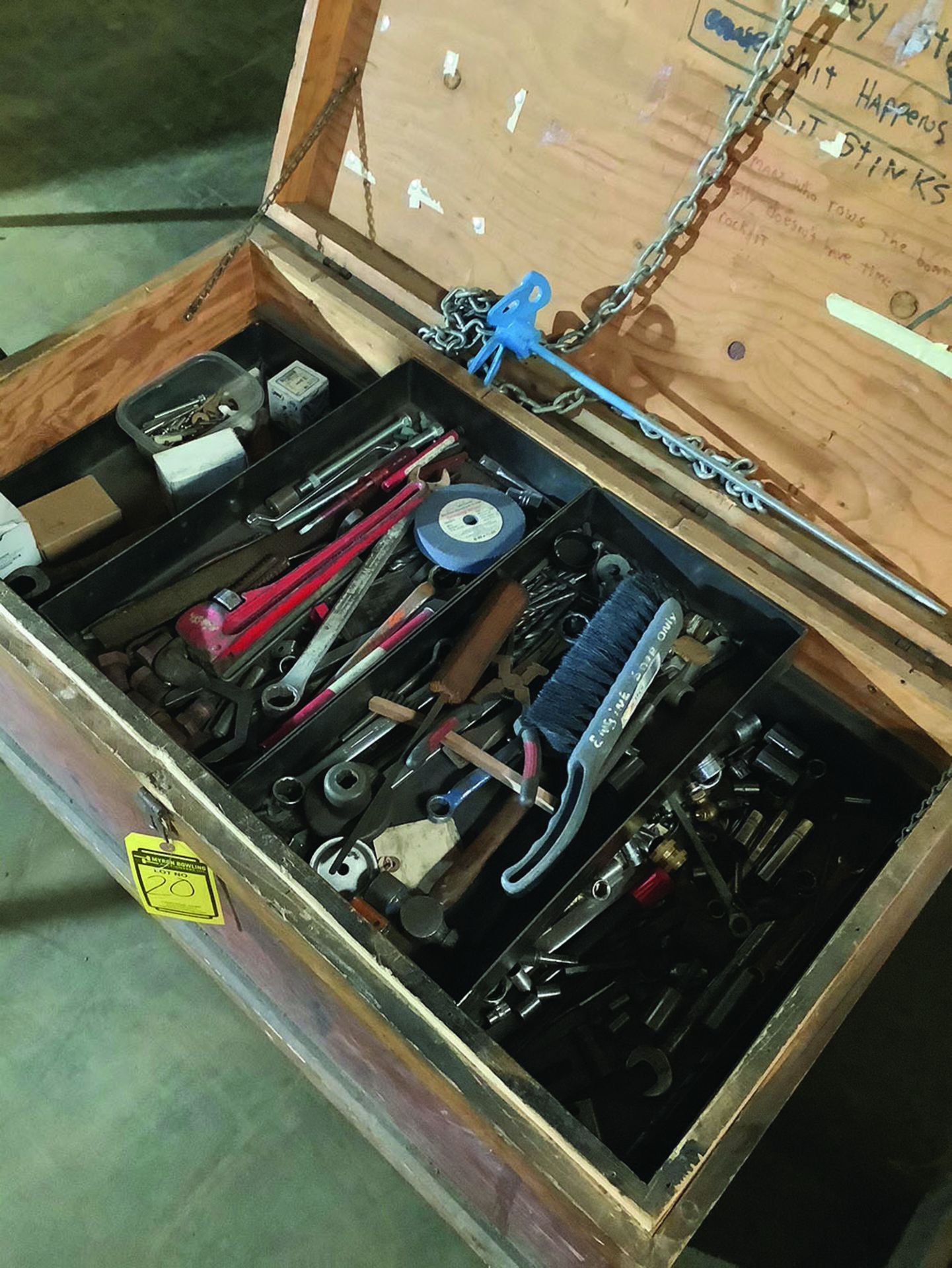 ROLLING TOOL BOX W/ CONTENTS (MISC HAND TOOLS, SOCKETS, WRENCHES, ETC) - Image 3 of 3