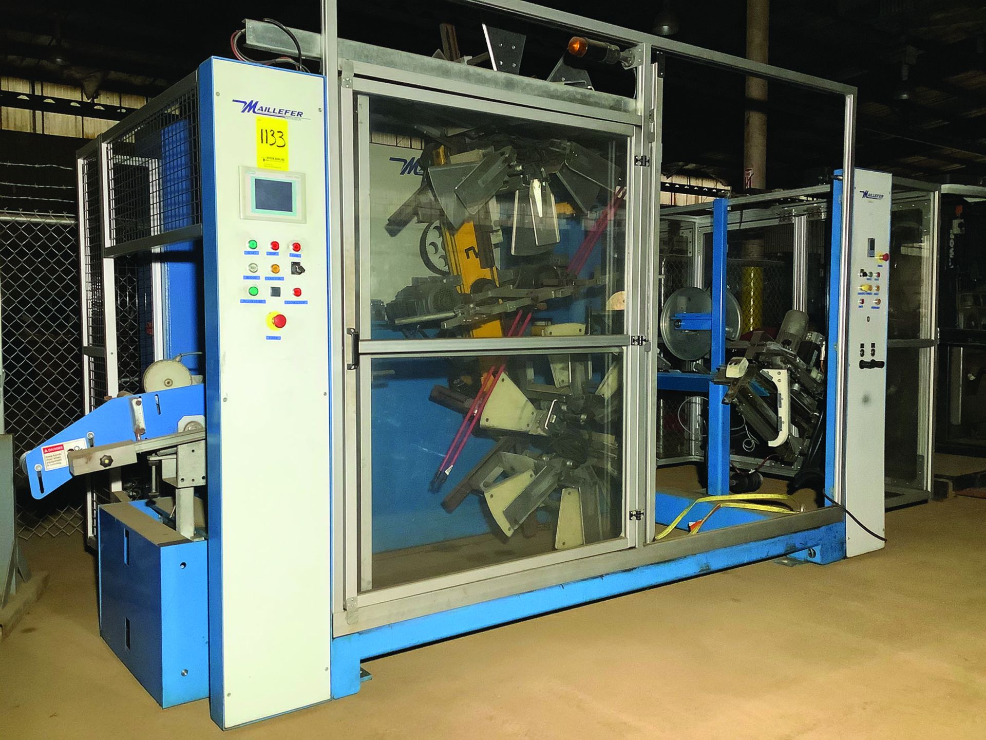 MAILLEFER EXTRUSION FLEXIBLE PIPE WINDER MODEL MWB 1300P-S 400/415 VOLTS