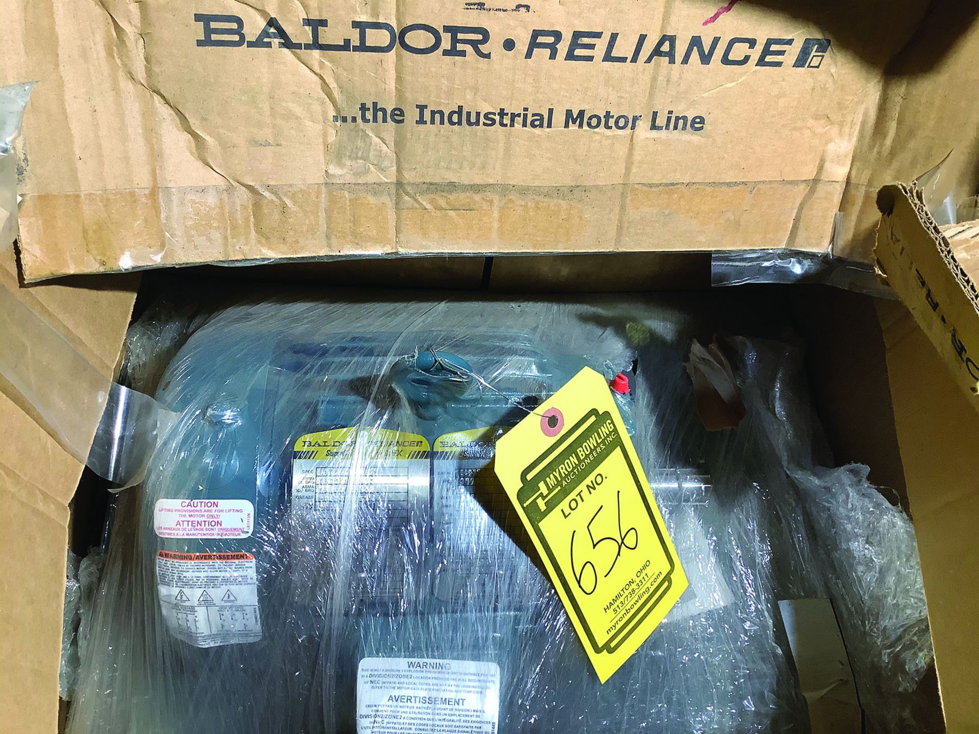 LOT OF 2 BALDOR 2HP / 3HP AC ELECTRIC MOTORS (NEW IN BOX) - Image 2 of 3