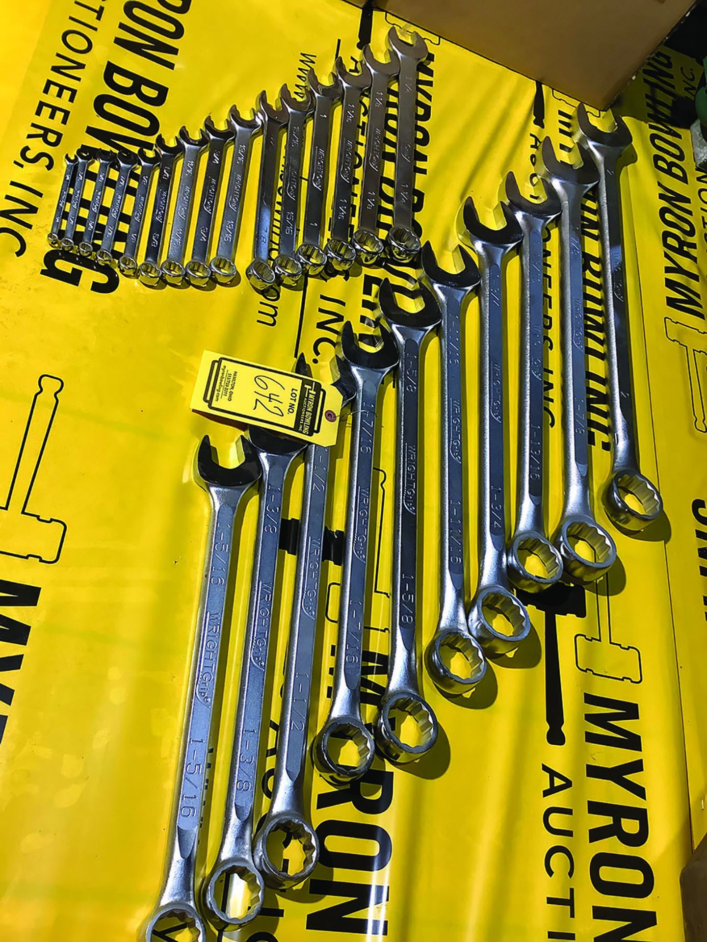 WRIGHTGRIP 2”- 1/4” WRENCH SET (NEW) - Image 2 of 2