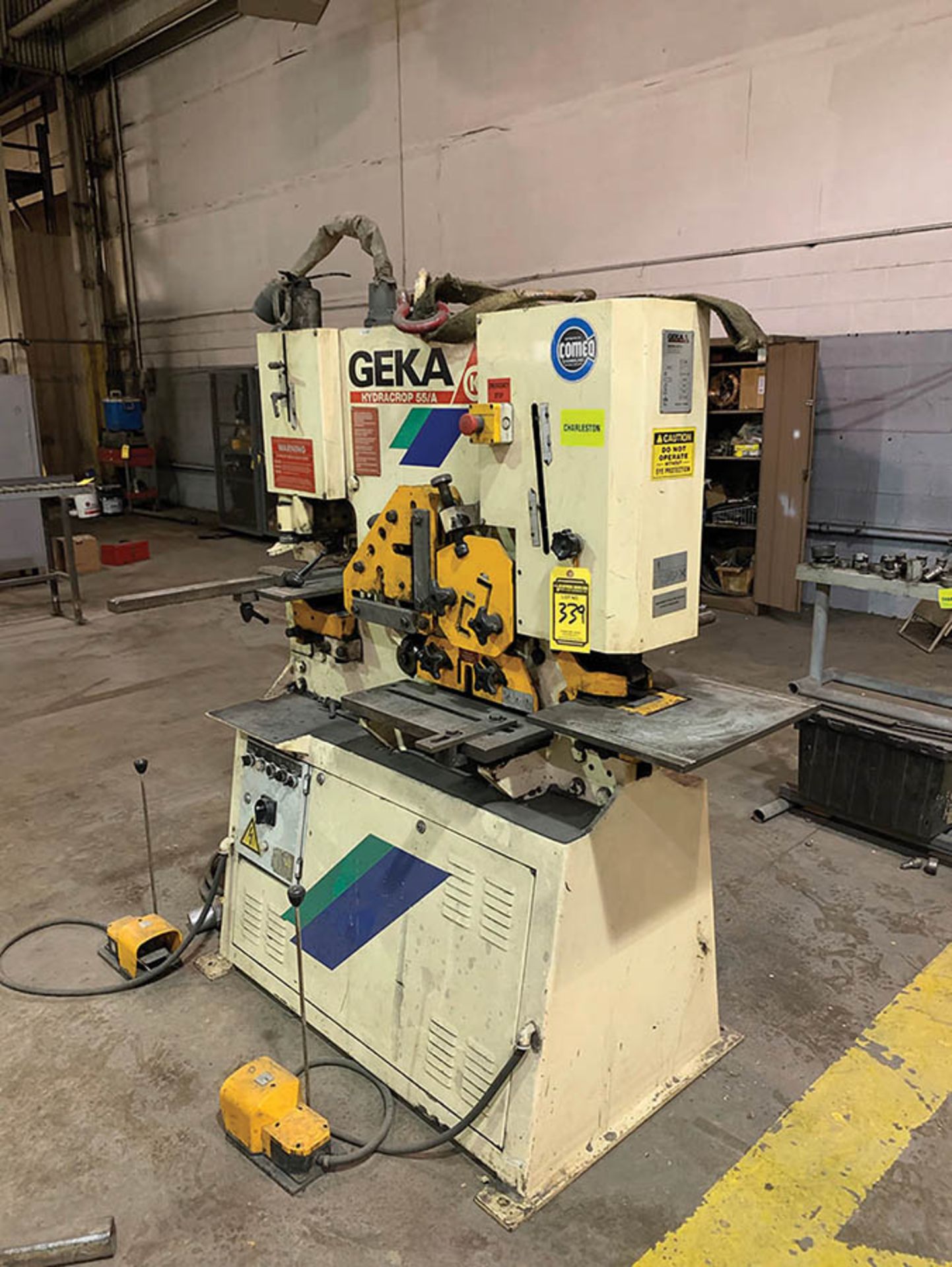 GEKA HYDRACROP 55/A MULTI FUNCTION IRON WORKER, S/N 20180