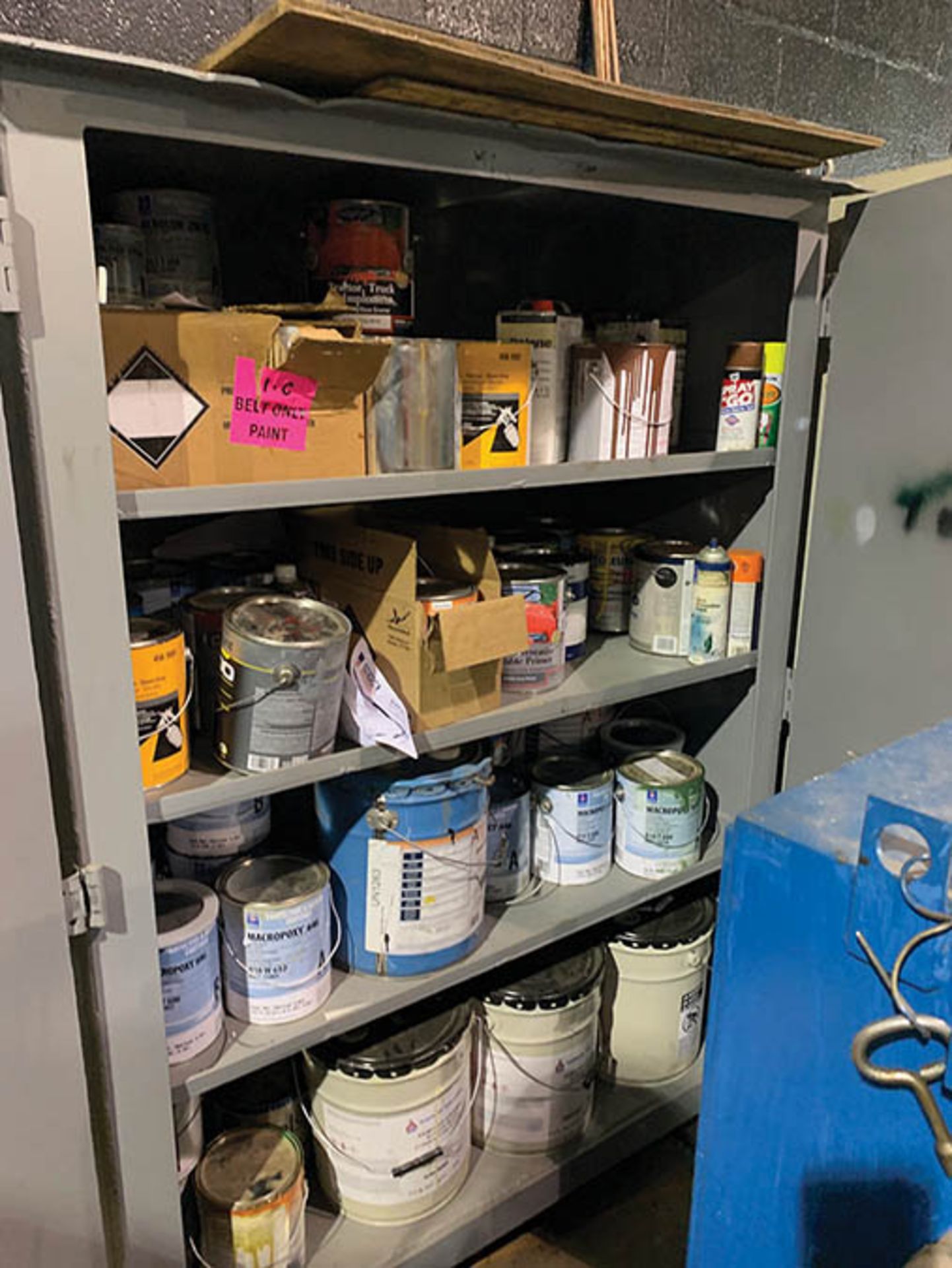 (2) CABINETS AND CONTENTS OF PAINT