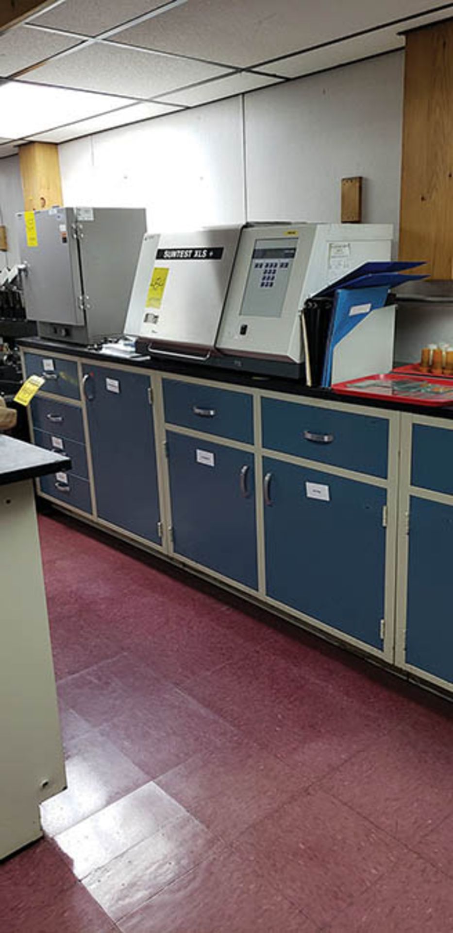 STEEL CABINETS W/ SOAP STONE & ACRYLIC TOPS - Image 3 of 5