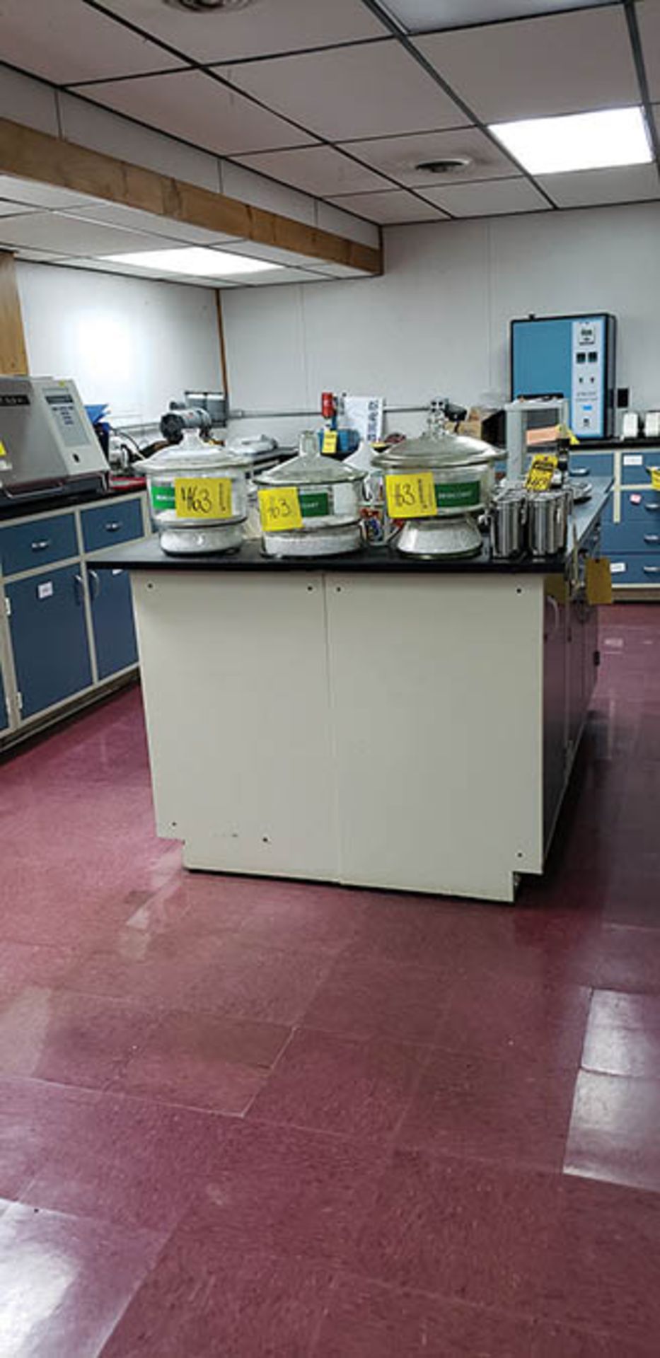 STEEL CABINETS W/ SOAP STONE & ACRYLIC TOPS - Image 5 of 5