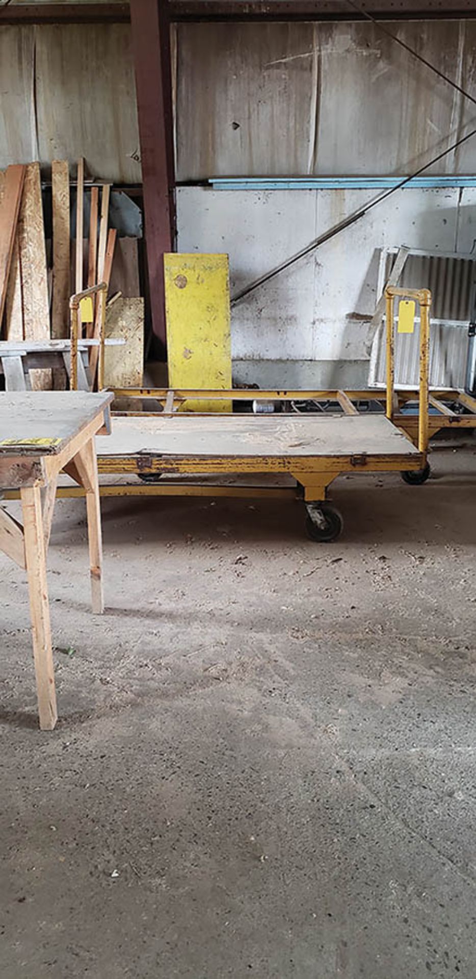 (3) BARREL CARTS, EMPTY METAL BARRELS, (2) HD CARTS, UTILITY CART, STEEL TABLE - Image 4 of 6