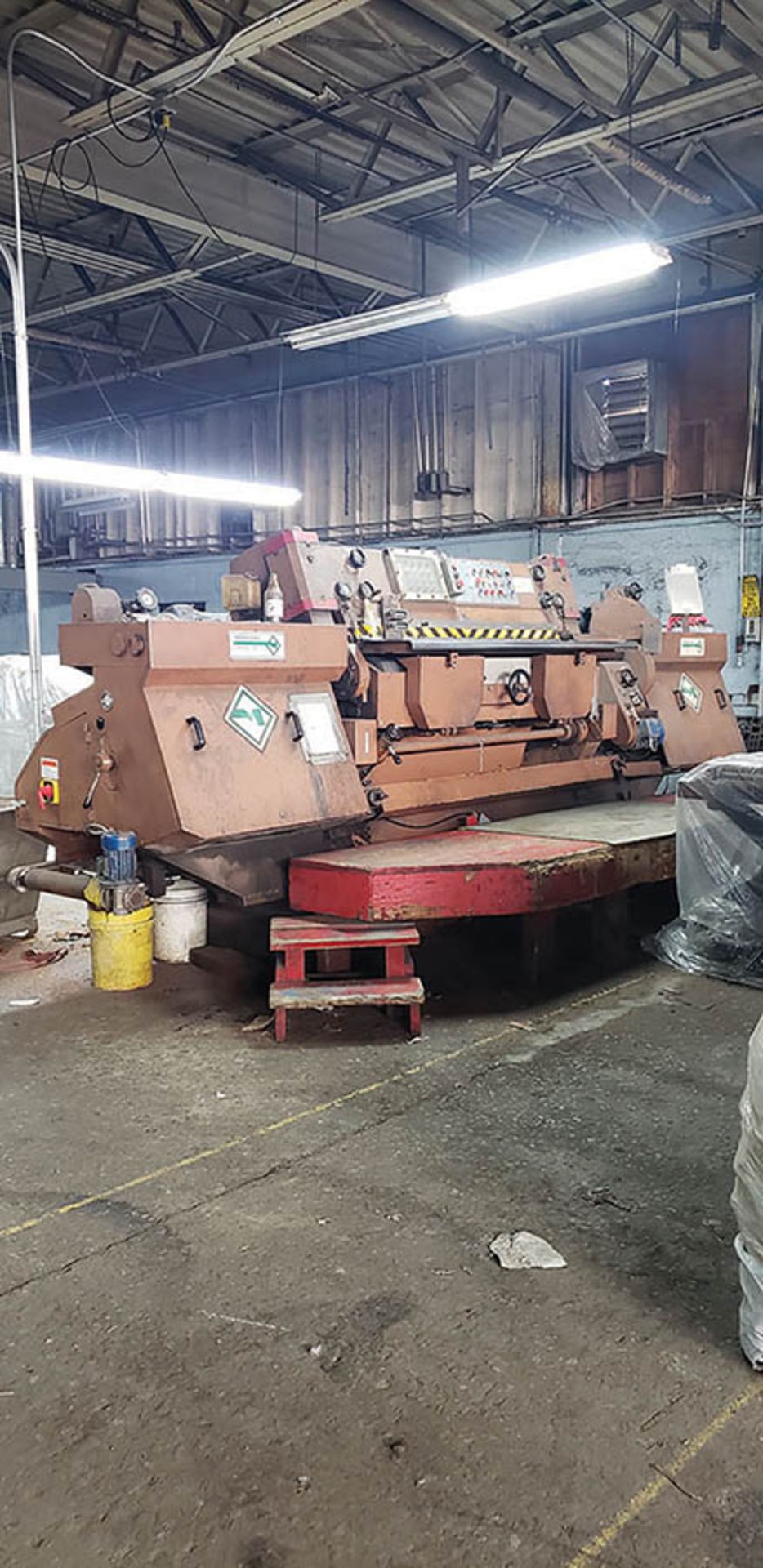 1993 MOSCONI 1800 LEATHER SPLITTING MACHINE, MODEL SIRIO, S/N S1831593, 1800 MM. WIDTH