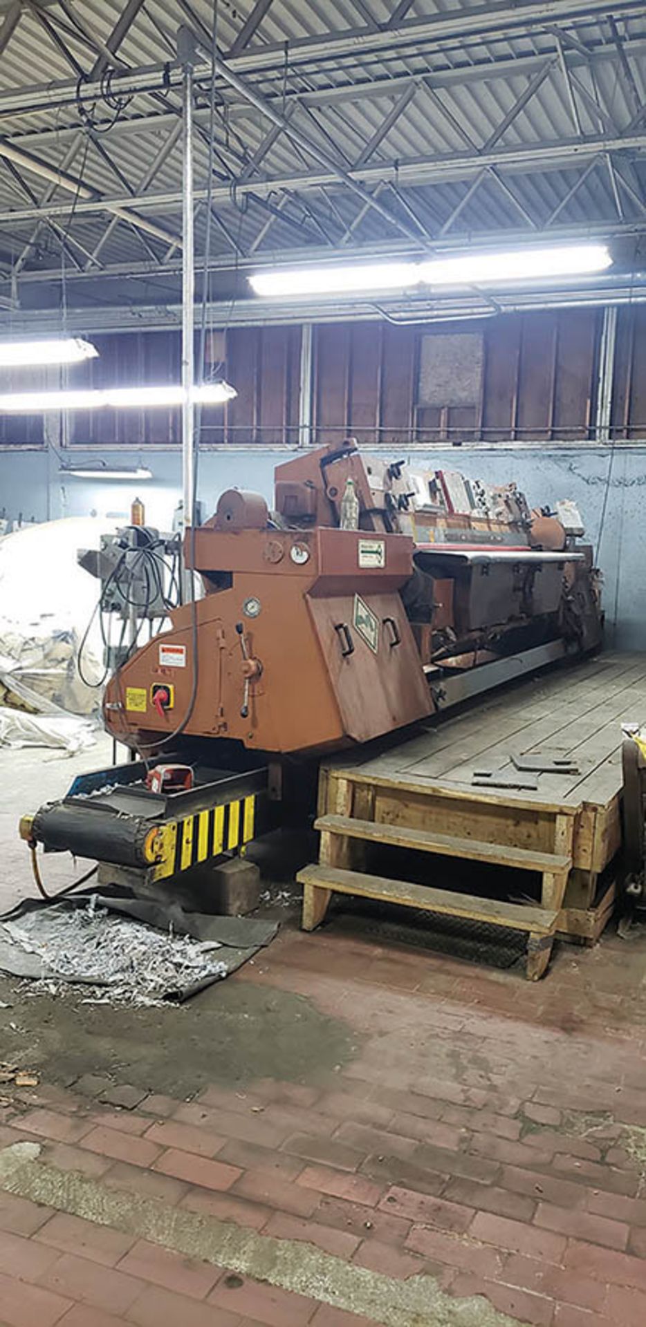 1994 MOSCONI 3000 LEATHER SPLITTING MACHINE, MODEL SIRIO, S/N S3036294, 3000 MM. WIDTH (LOCATION: - Image 3 of 7