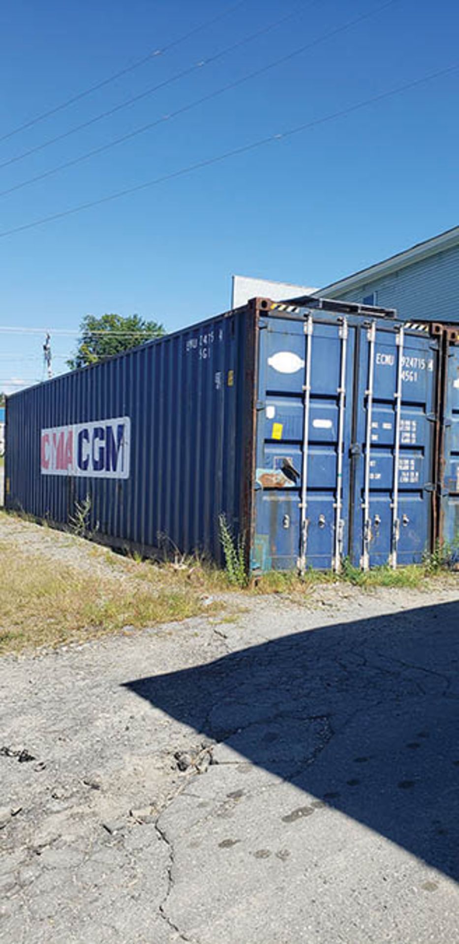 2003 CIMC OVERSEAS CONTAINER, 2,700 CU. FT., 8' X 40' X 9'.6'' H. (HIDE HOUSE)