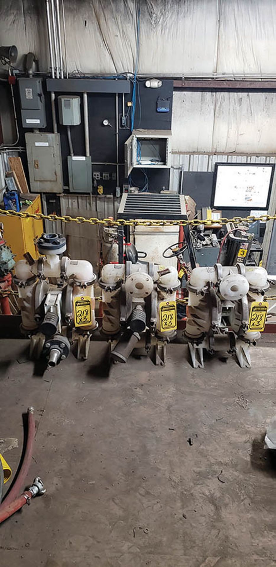 (3) WILDEN CHEMICAL RESISTANT PUMPS