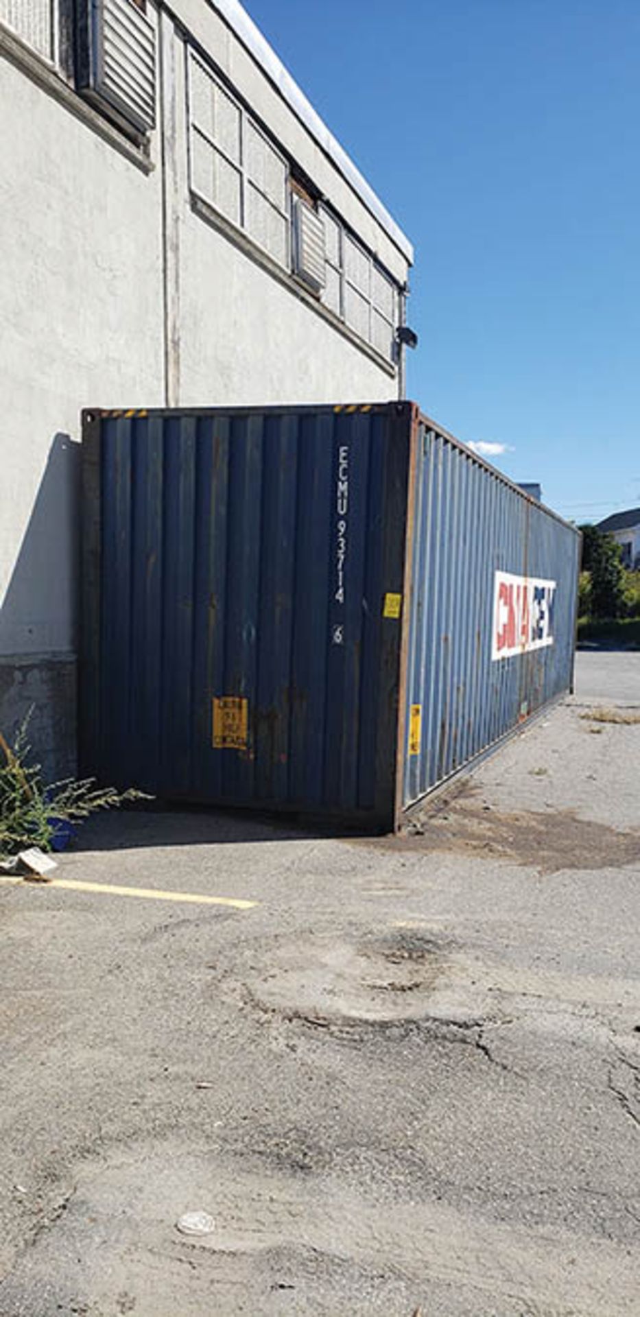 2003 CIMC OVERSEAS CONTAINER, 2,700 CU. FT., 8' X 40' X 9'.6'' H. (MAIN BLDG) - Image 2 of 3