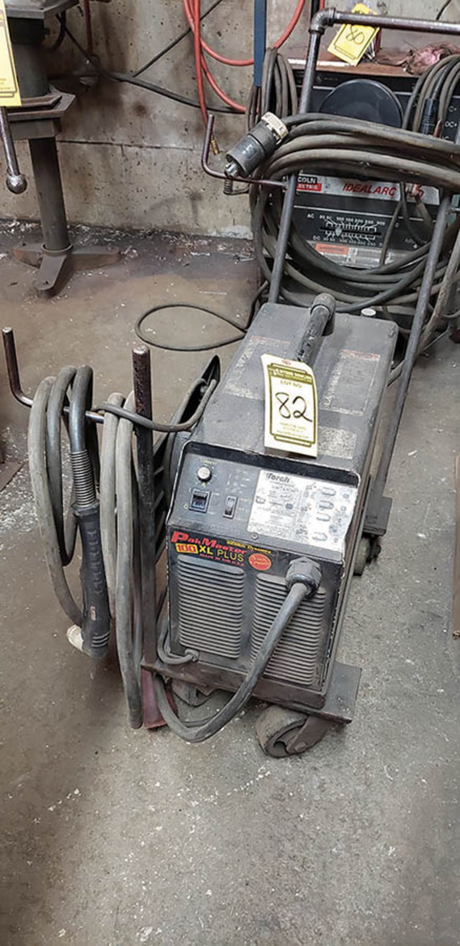 THERMAL DYNAMICS PAKMASTER 100XL PLU PLASMA CUTTER, S/N 192901C