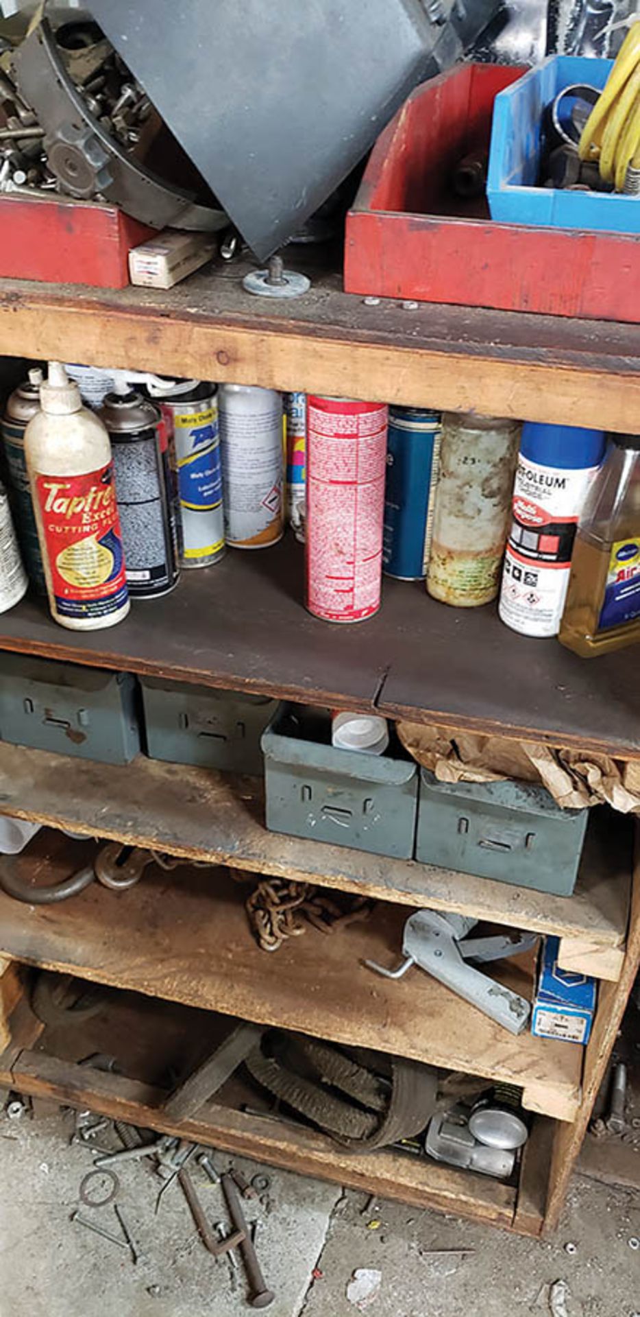 (2) WOOD CABINETS W/ CONTENTS: ASSORTED HOLE SAWS, AND MISC. - Image 3 of 3