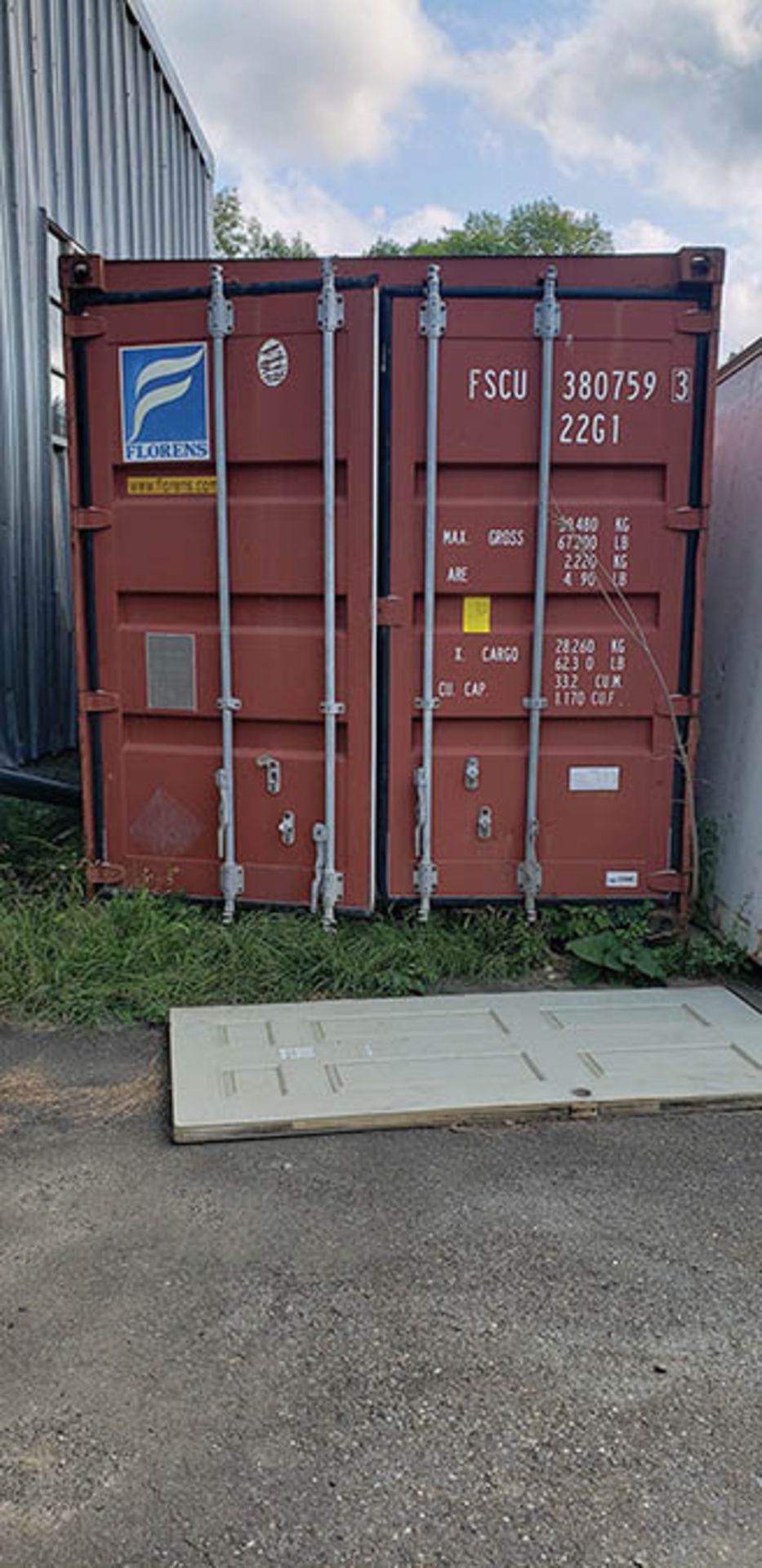 2002 20' OVERSEAS CONTAINER W/ CONTENTS