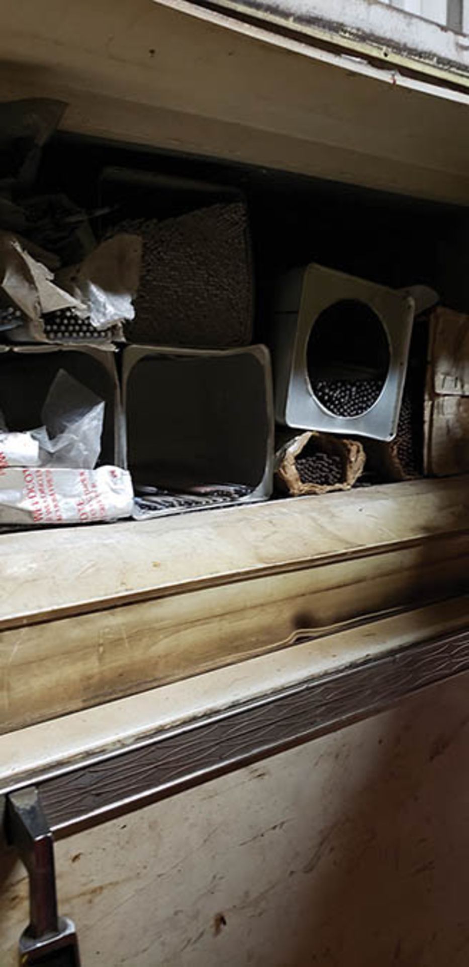 REFRIGERATOR, CABINET FULL OF WELDING RODS, CART W/ WELDING WIRE - Image 2 of 3