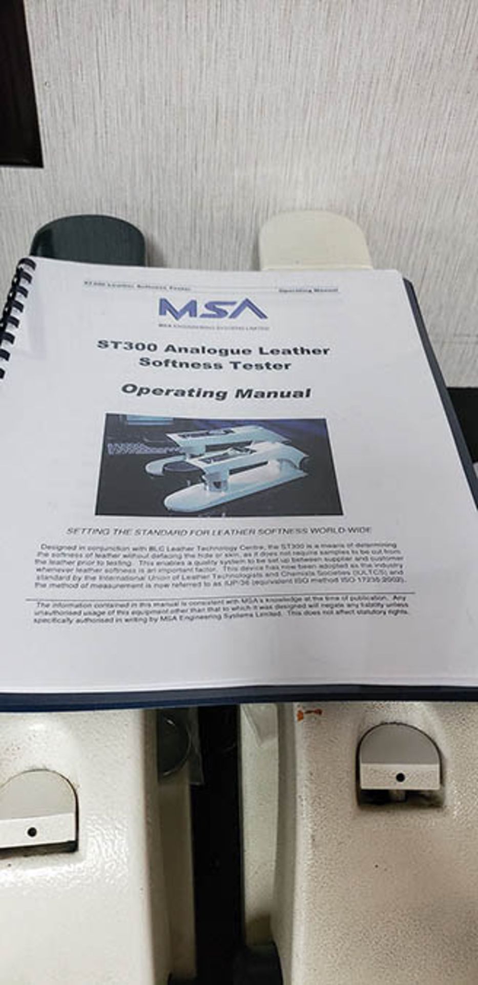 (2) MSA ST300 ANALOGUE LEATHER SOFTNESS TESTER, (2) LEATHER THICKNESS GAUGES - Image 2 of 2