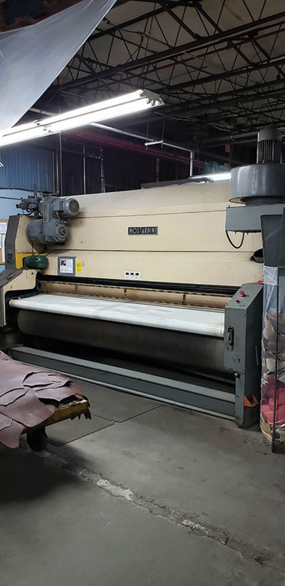 MOSTARDINI FINISHING PRESS MACHINE, 3-ROLL INTERCHANGEABLE, TYPE CONT 3200-W3, AUTOMATION DIRECT D.