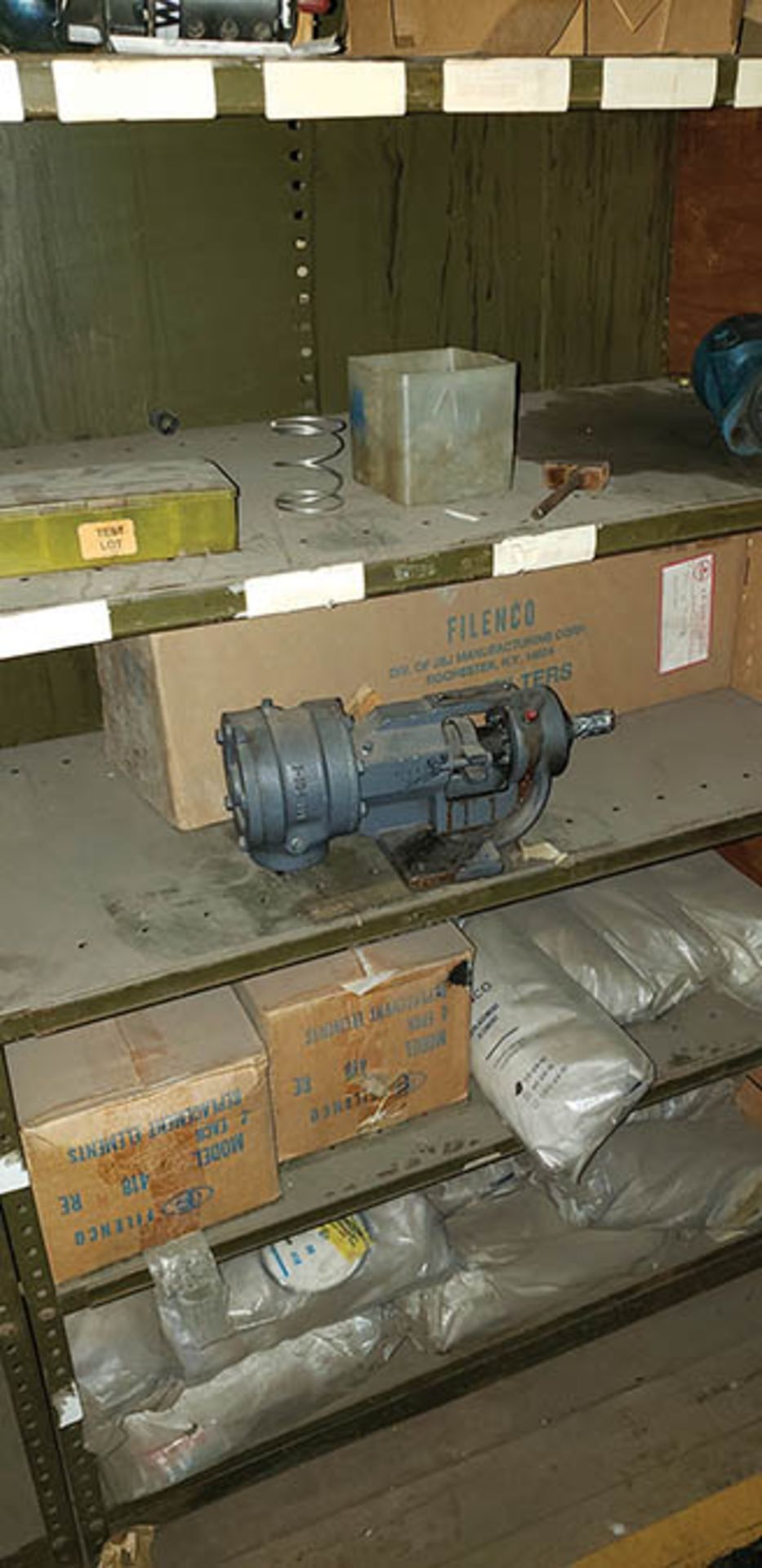 SHELF UNITS W/ CONTENTS: ROLLER CHAIN, SPROCKETS, PUMP UNITS, HOSE, PVC FITTINGS, AND MUCH MORE - Image 23 of 23