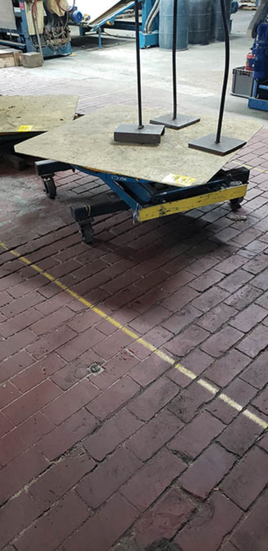 (2) BISHAMON ROTARY SCISSOR LIFT TABLES