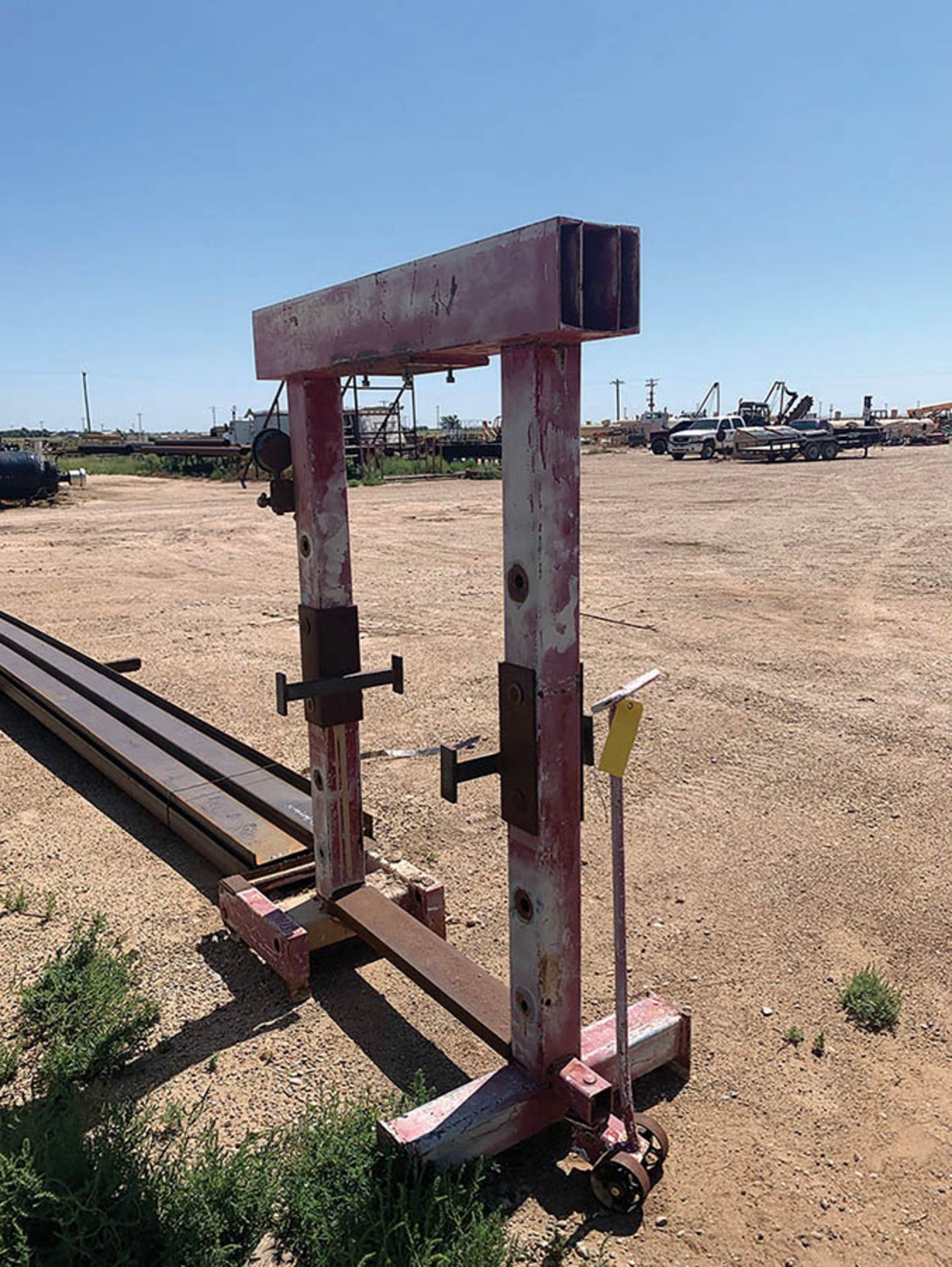 H-FRAME PRESS ON STEEL CASTERS