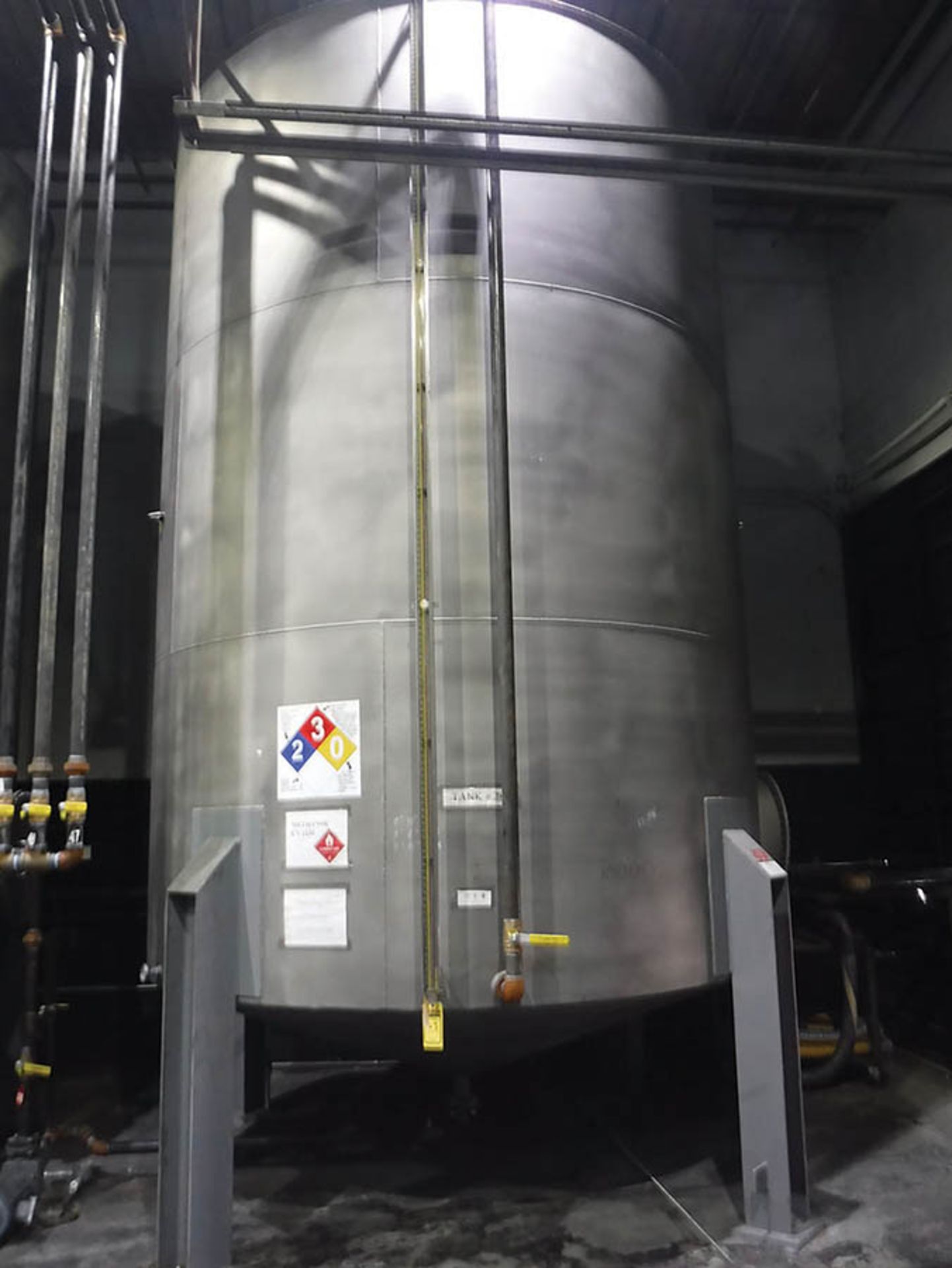 2016 SOUTHERN 10,000 GALLON STAINLESS STEEL SINGLE WALL LEG SUPPORTED VERTICAL ABOVE GROUND