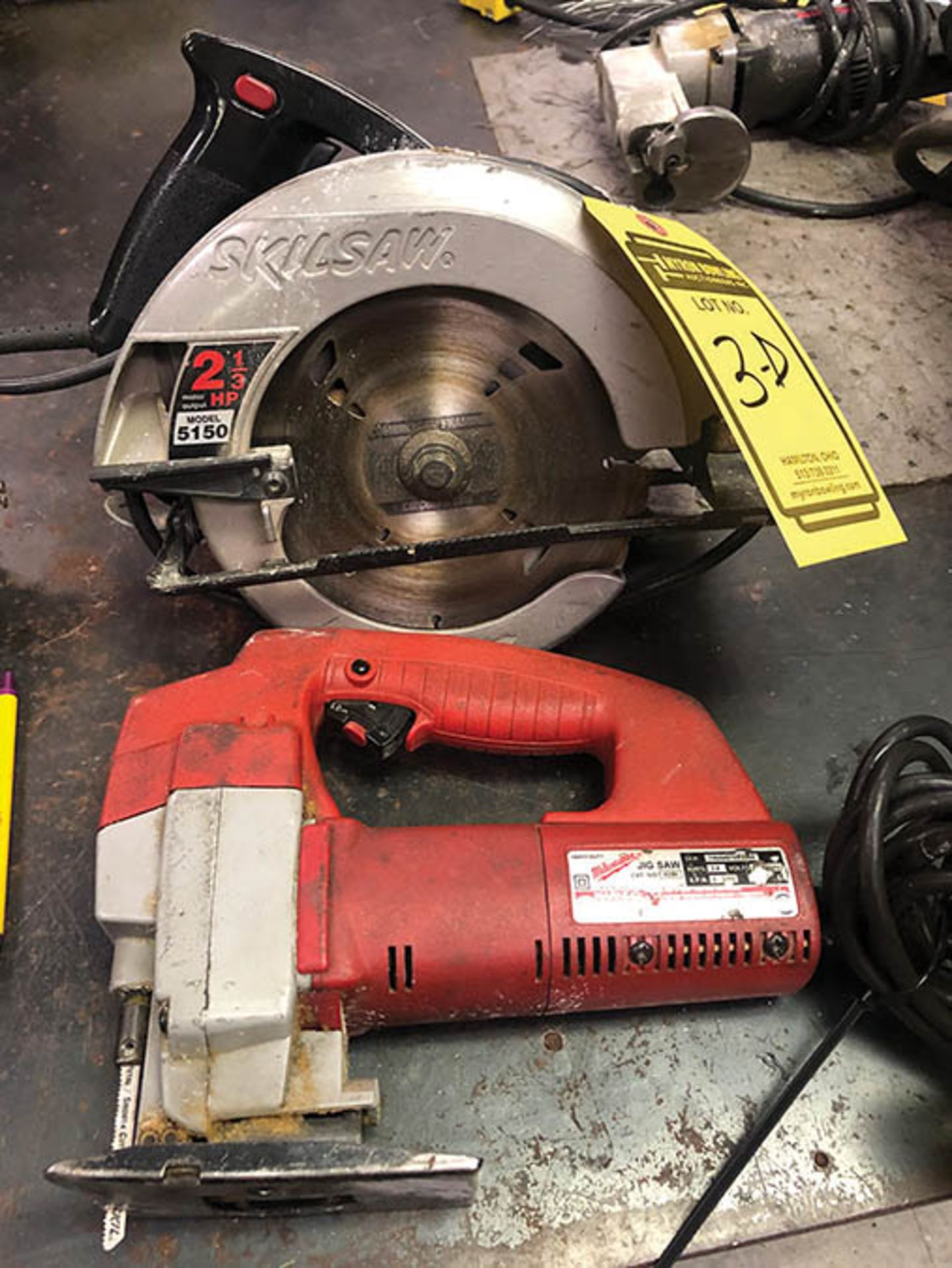 MILWAUKEE JIGSAW AND SKILSAW 2 1/3 HP CIRCULAR SAW - Image 3 of 3