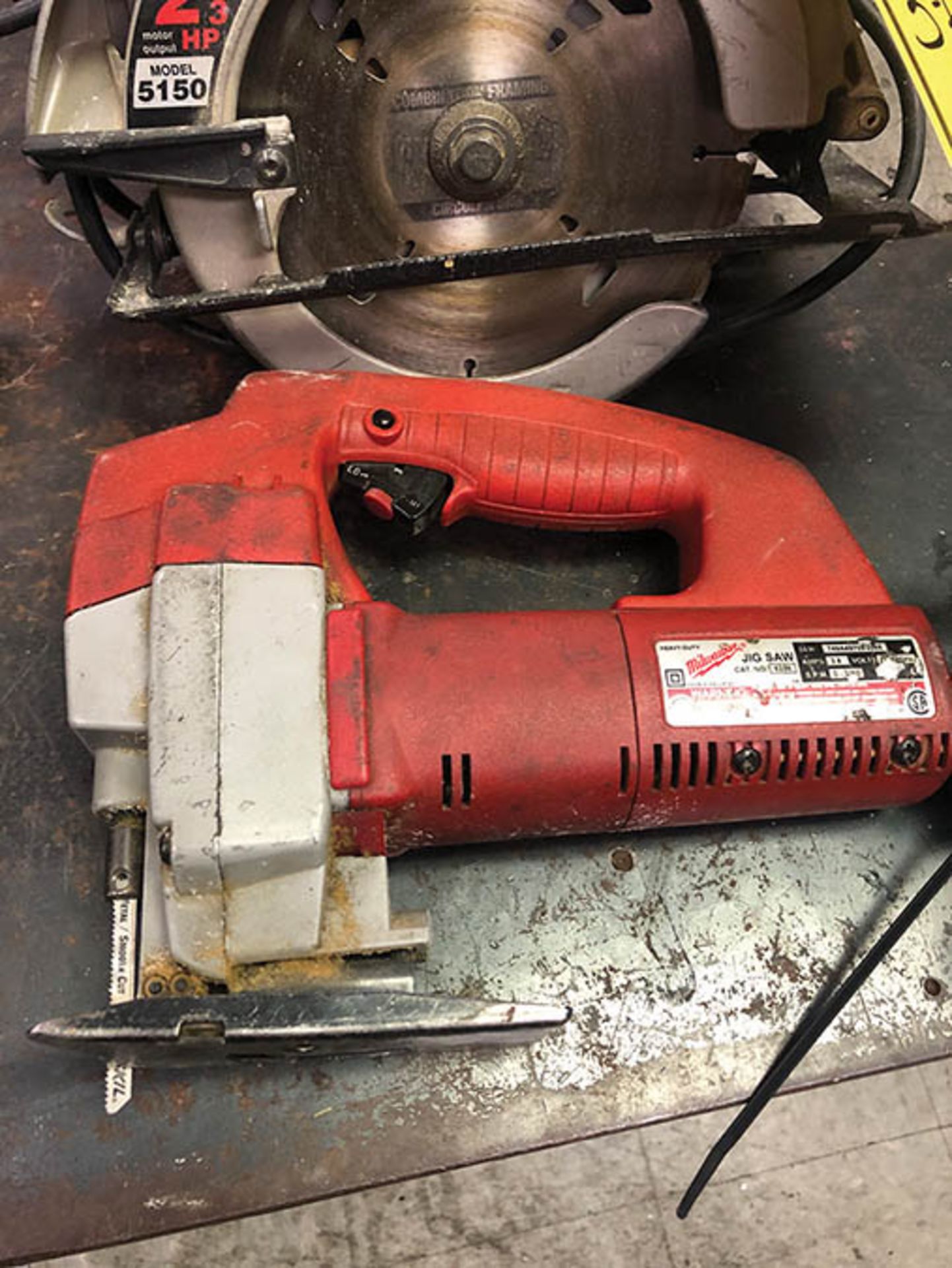 MILWAUKEE JIGSAW AND SKILSAW 2 1/3 HP CIRCULAR SAW