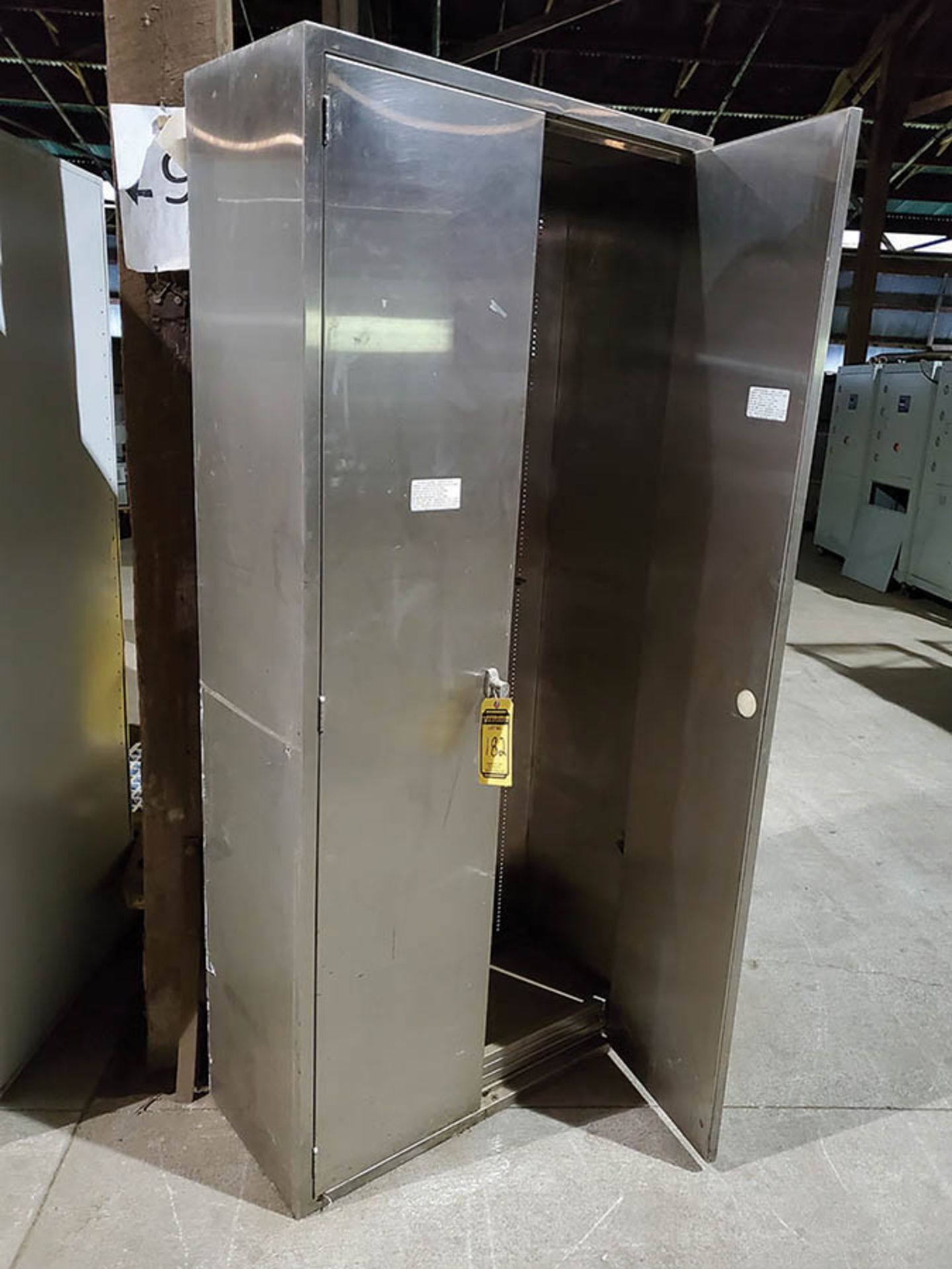 35'' X 16'' X 80'' STAINLESS STEEL 2 DOOR CABINET