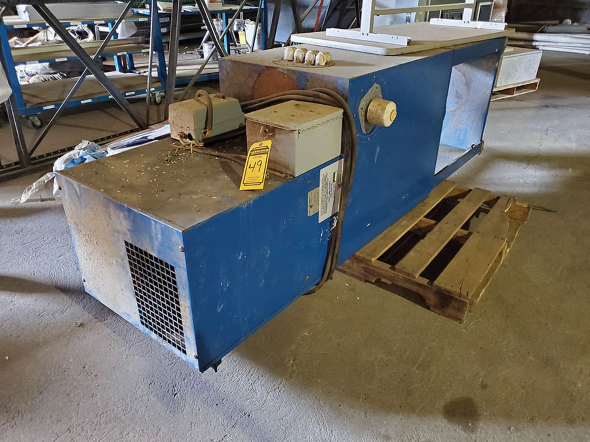 DONALDSON TORIT PORTABLE DUST COLLECTOR, MODEL VS1200, 3,450 RPM, BOTTOM DISCHARGE