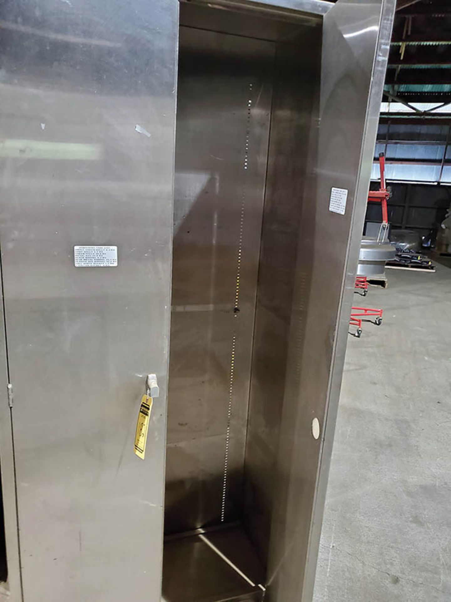 35'' X 16'' X 80'' STAINLESS STEEL 2 DOOR CABINET - Image 4 of 4