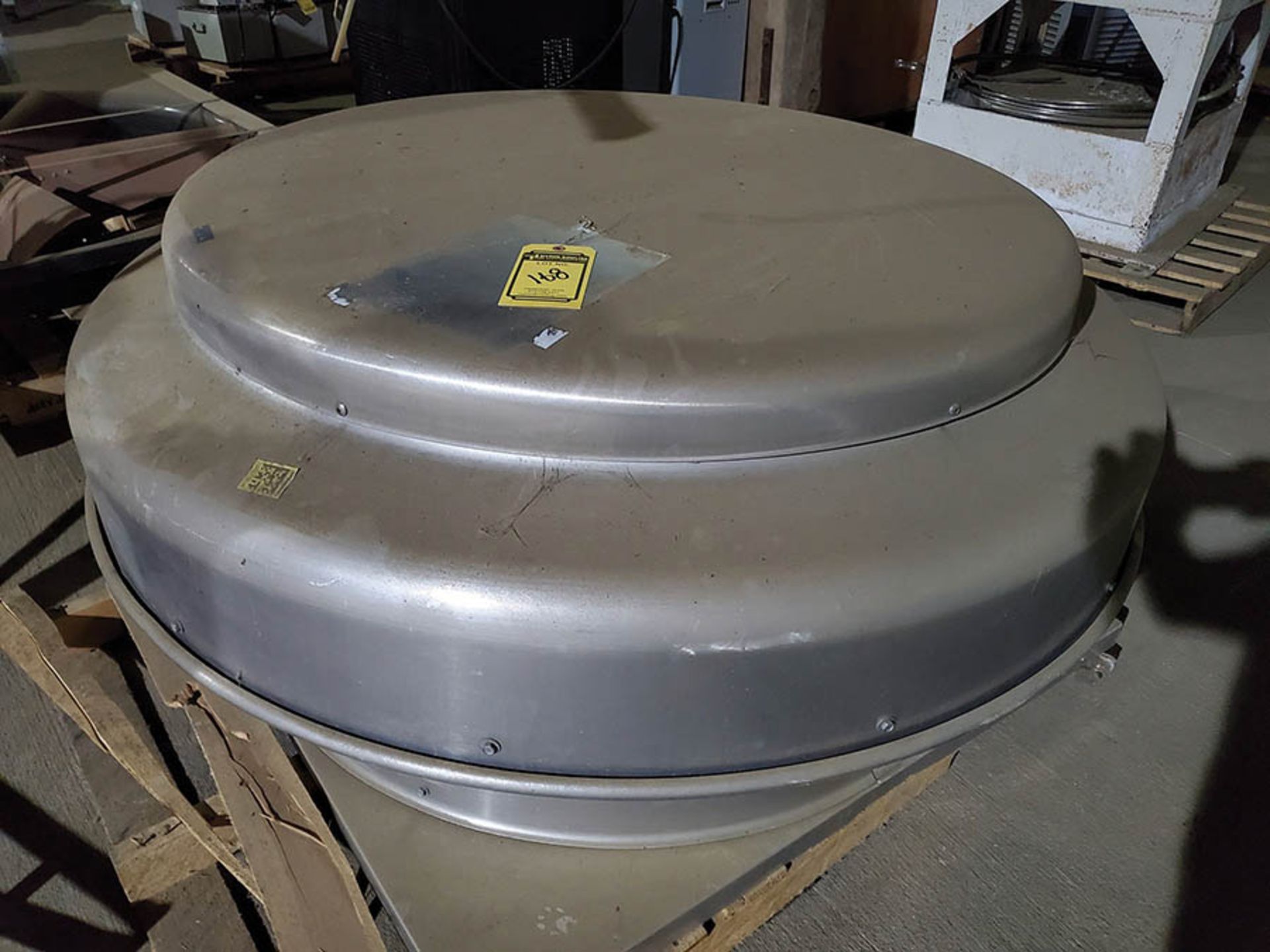 STAINLESS 57'' DIA. EXHAUST CAP, 48'' WALL EXHAUST FAN