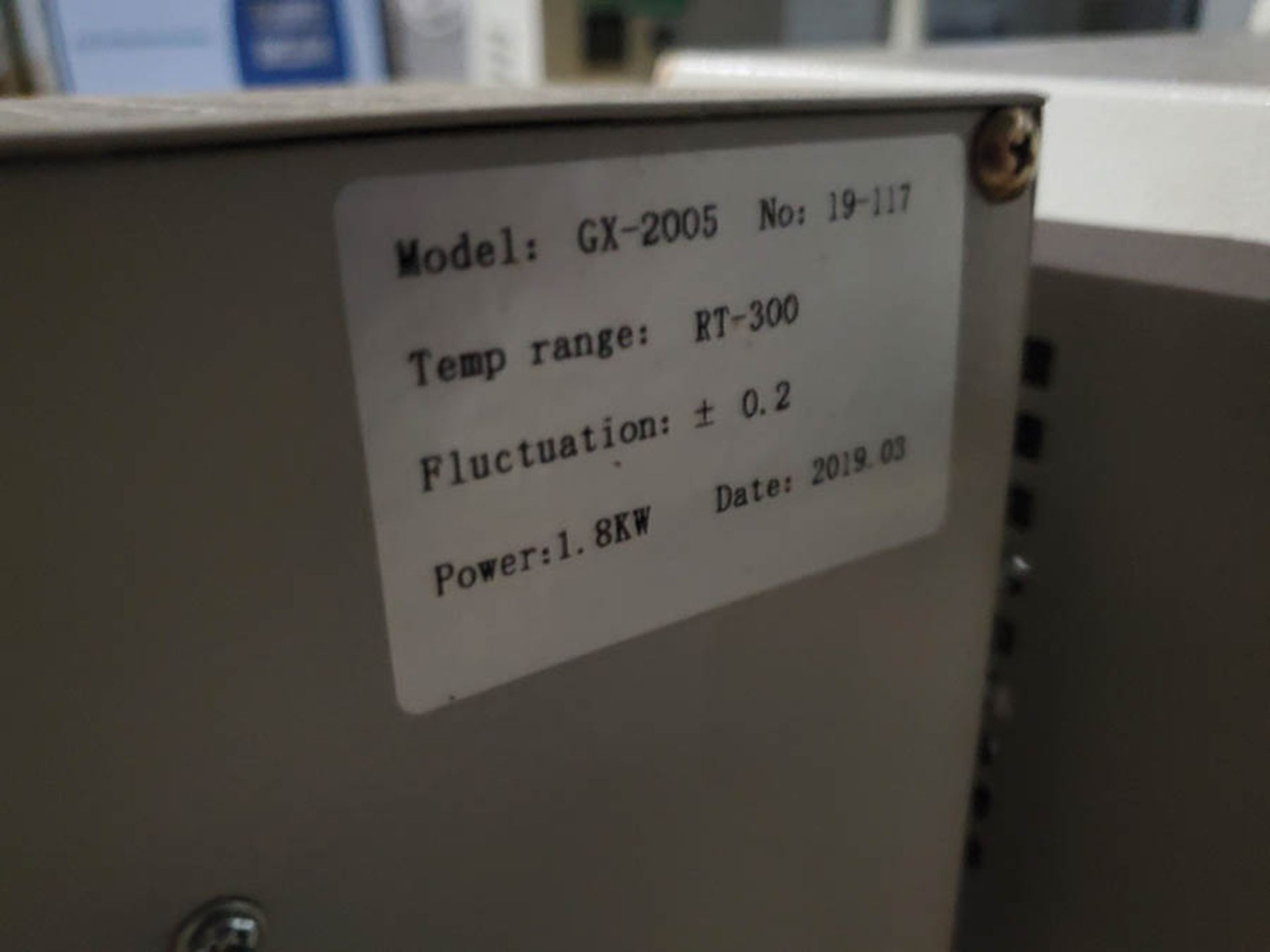 2019 HIGH TEMPERATURE CIRCULATOR, MODEL GX-2005, TEMP. RANGE RT-300 - Image 4 of 5