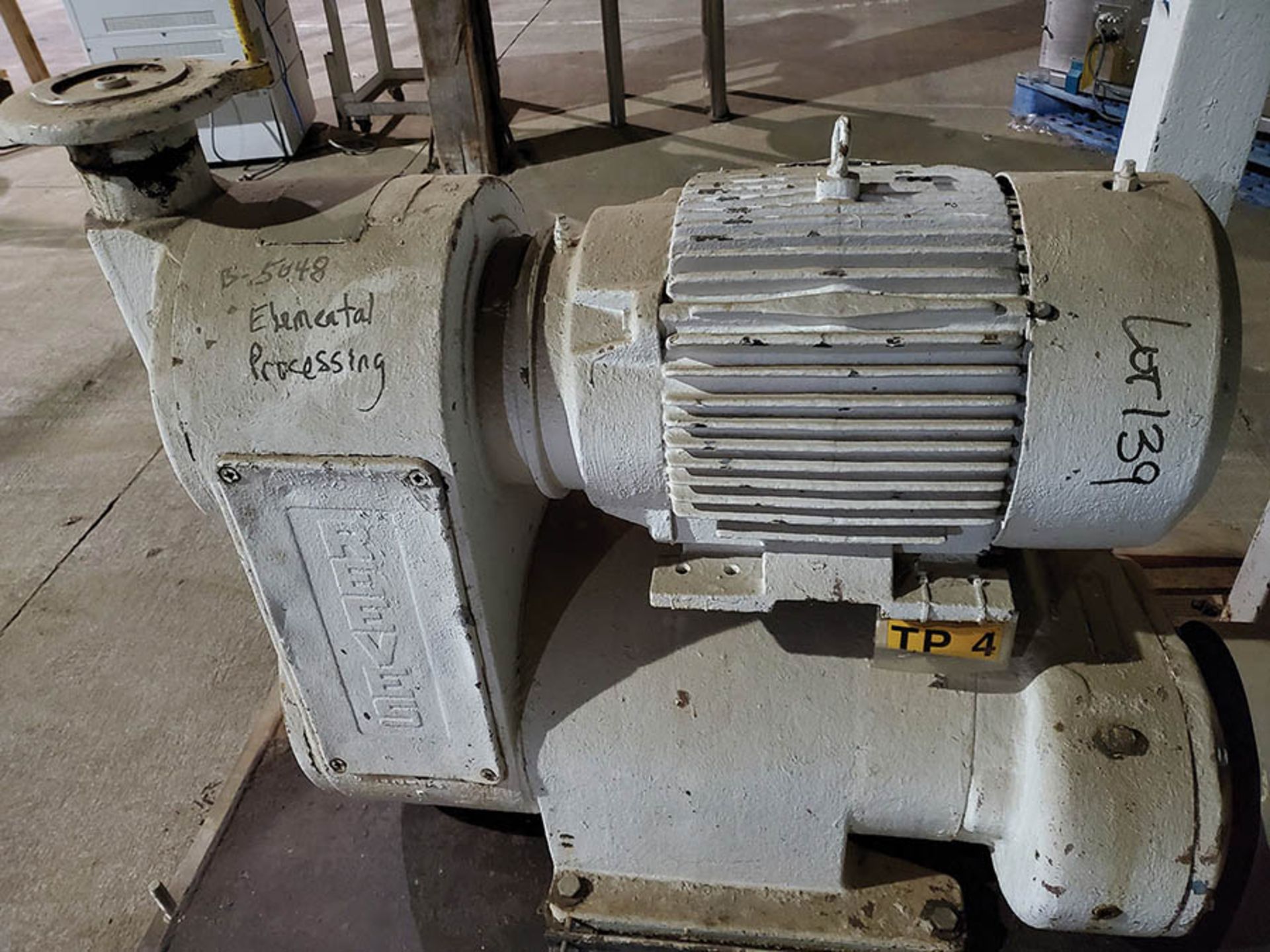 REEVES BLOWER MOTOR WITH GEAR REDUCER AND SQUARE D SPIN TOP MOTOR - Image 8 of 8