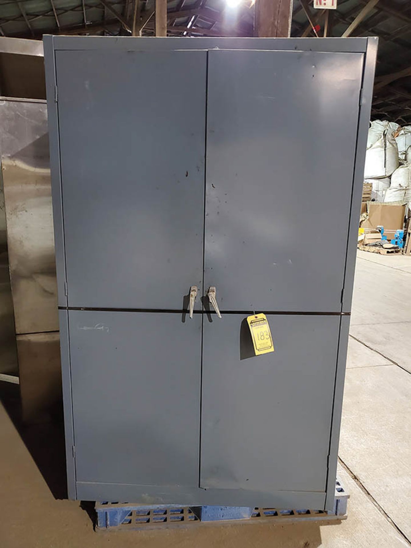 (3) VERTICAL METAL 2-DOOR CABINETS - Image 5 of 6