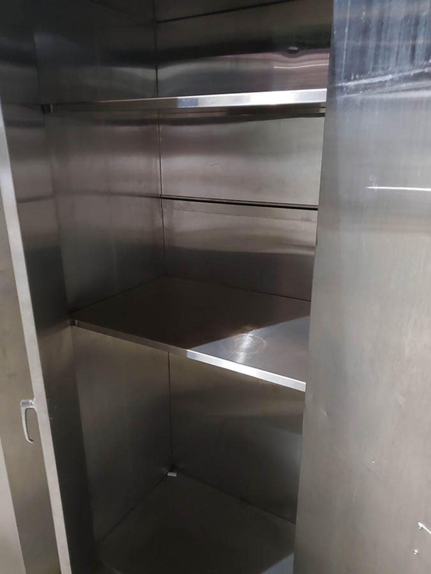 36'' X 24'' X 80'' STAINLESS STEEL 2 DOOR CABINET - Image 5 of 5