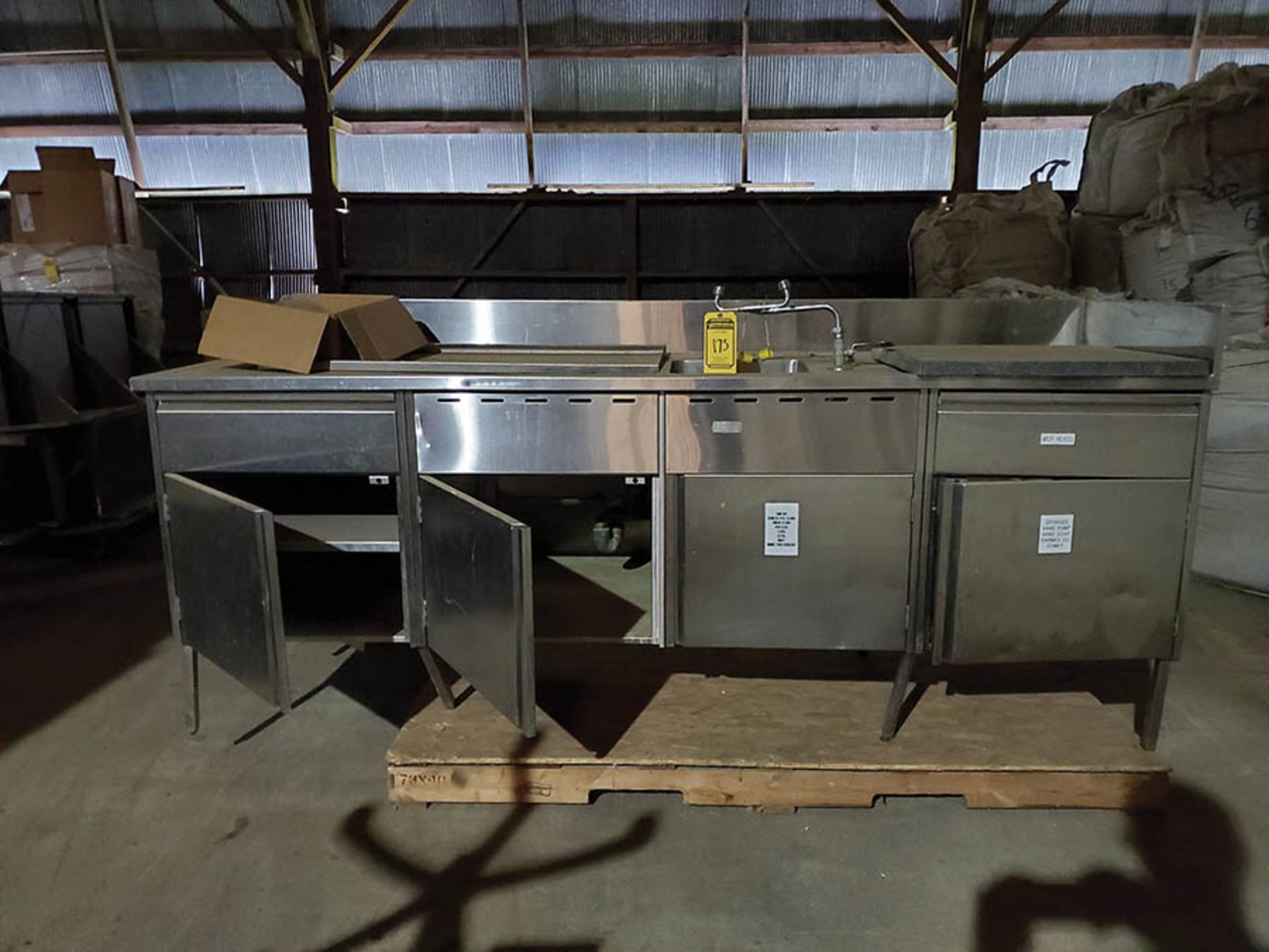 TRAULSON STAINLESS STEEL COLD PAN TOP CHILLER & 2-DOOR COOLER, 82'' X 36'' - Image 2 of 5