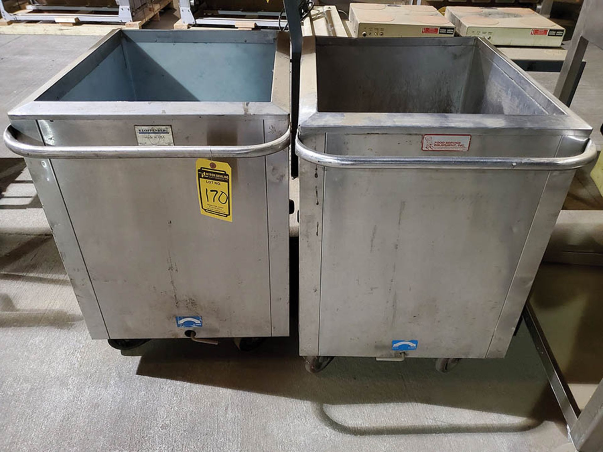 (2) STAINLESS STEEL LIQUID TRANSFER DRAIN TUBS - Image 2 of 6