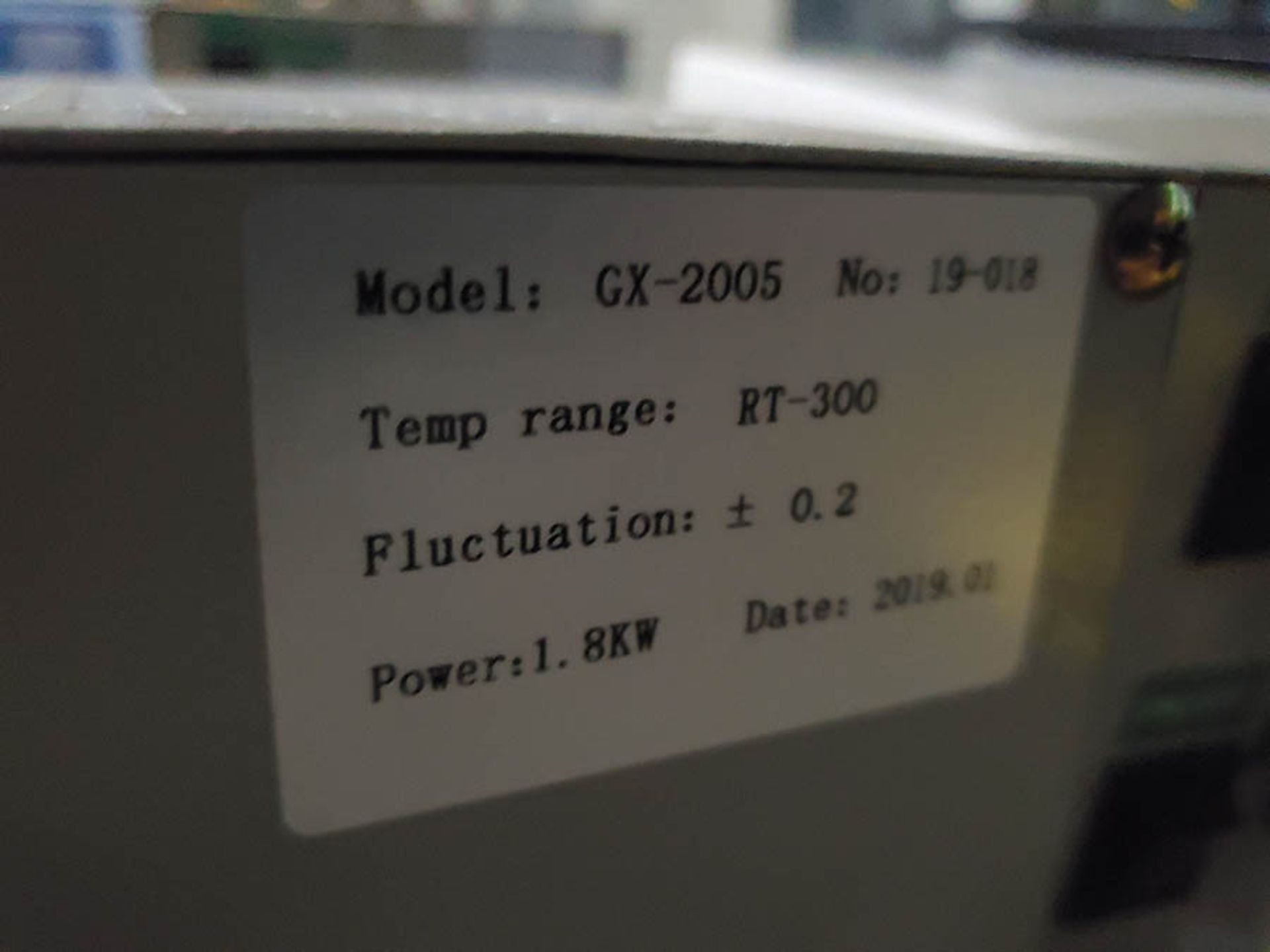 2019 HIGH TEMPERATURE CIRCULATOR, MODEL GX-2005, TEMP. RANGE RT-300 - Image 4 of 4