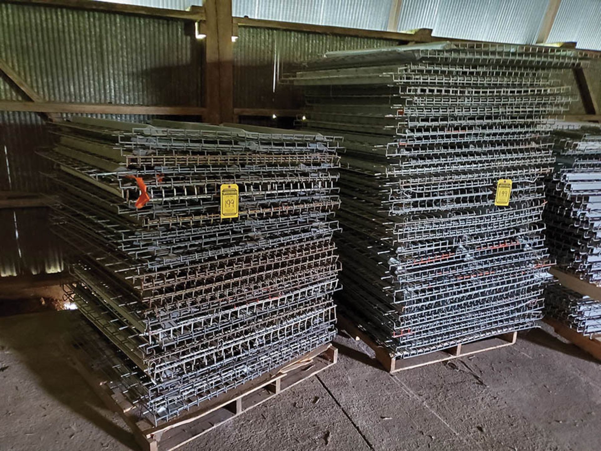 (2) PALLET OF ASSORTED WIRE DECKING, 42''- 48'' DEPTHS, 4'' WIDE - Image 2 of 3