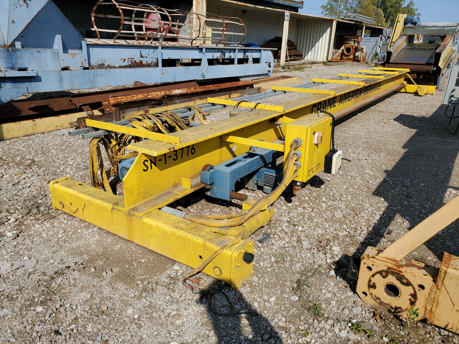 5-TON CRANE AMERICA OVERHEAD SINGLE GIRDER BRIDGE CRANE, 5-TON ELECTRIC CABLE HOIST WITH CONTROLS, - Image 10 of 10