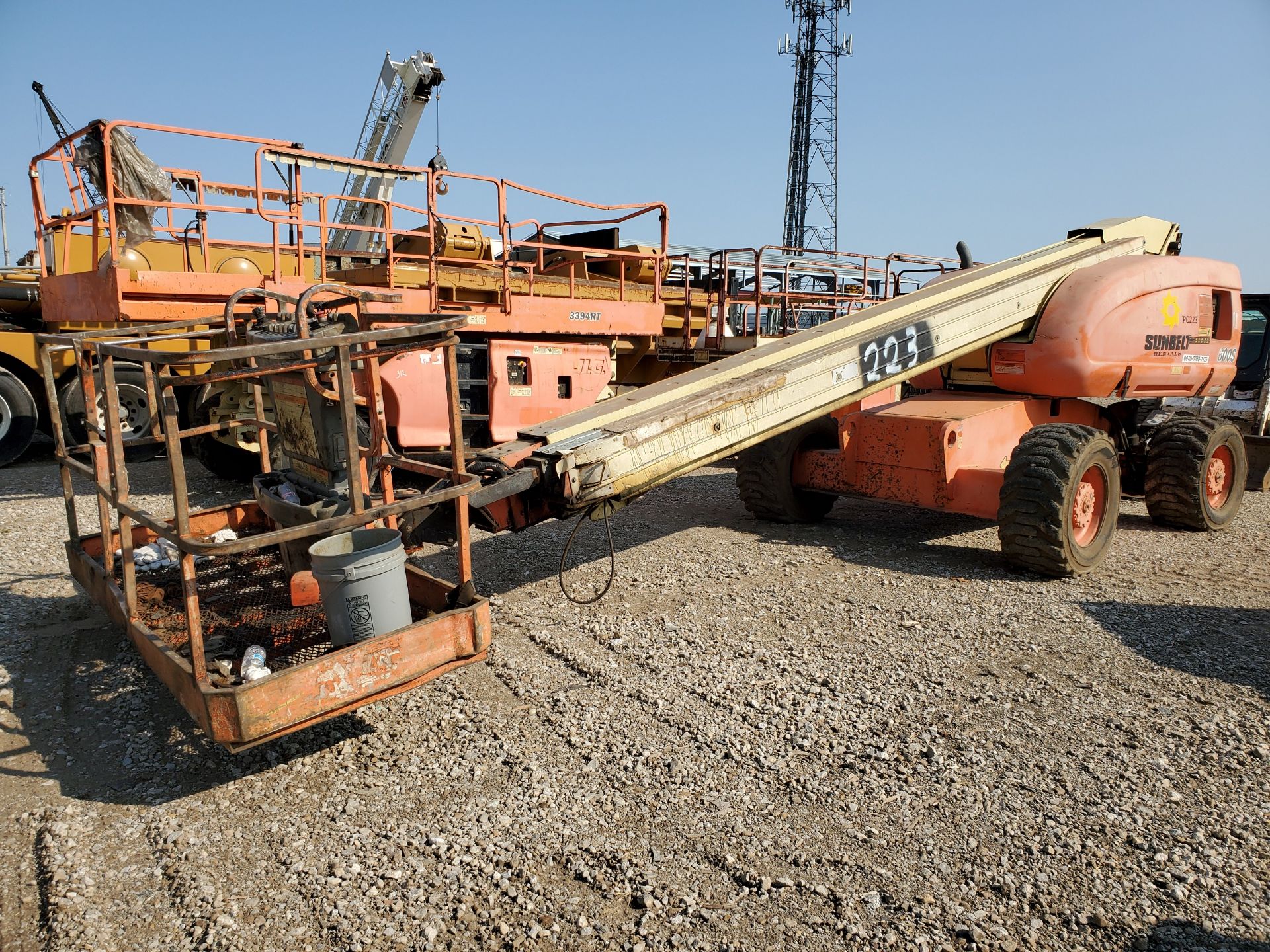 2000 JLG 600S ALL-TERRAIN MANLIFT BOOM, 60' MAX PLATFORM HEIGHT, 49' HORIZONTAL REACH, 1,000 LB