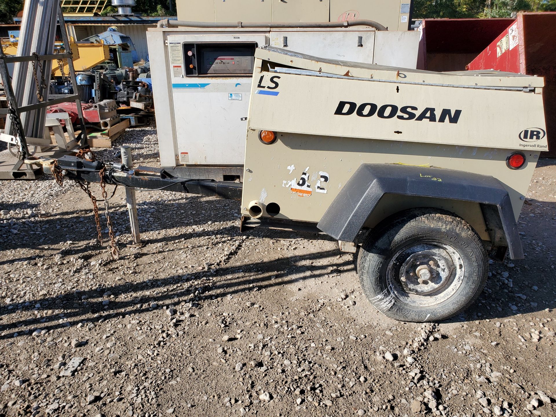 INGERSOLL-RAND DOOSAN TOWABLE DIESEL POWERED GENERATOR, 7,728 HOURS, RE-FITTED LIGHT TOWER, KUBPTA