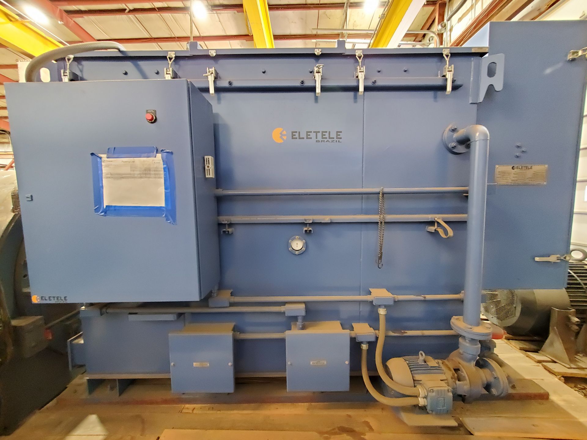 (NEW/NEVER USED) 2008 ELETELE 5,000 HP LIQUID RHEOSTAT, MODEL EF1-4, 4,000V/639.9A STATOR, 1490V/ - Image 10 of 11