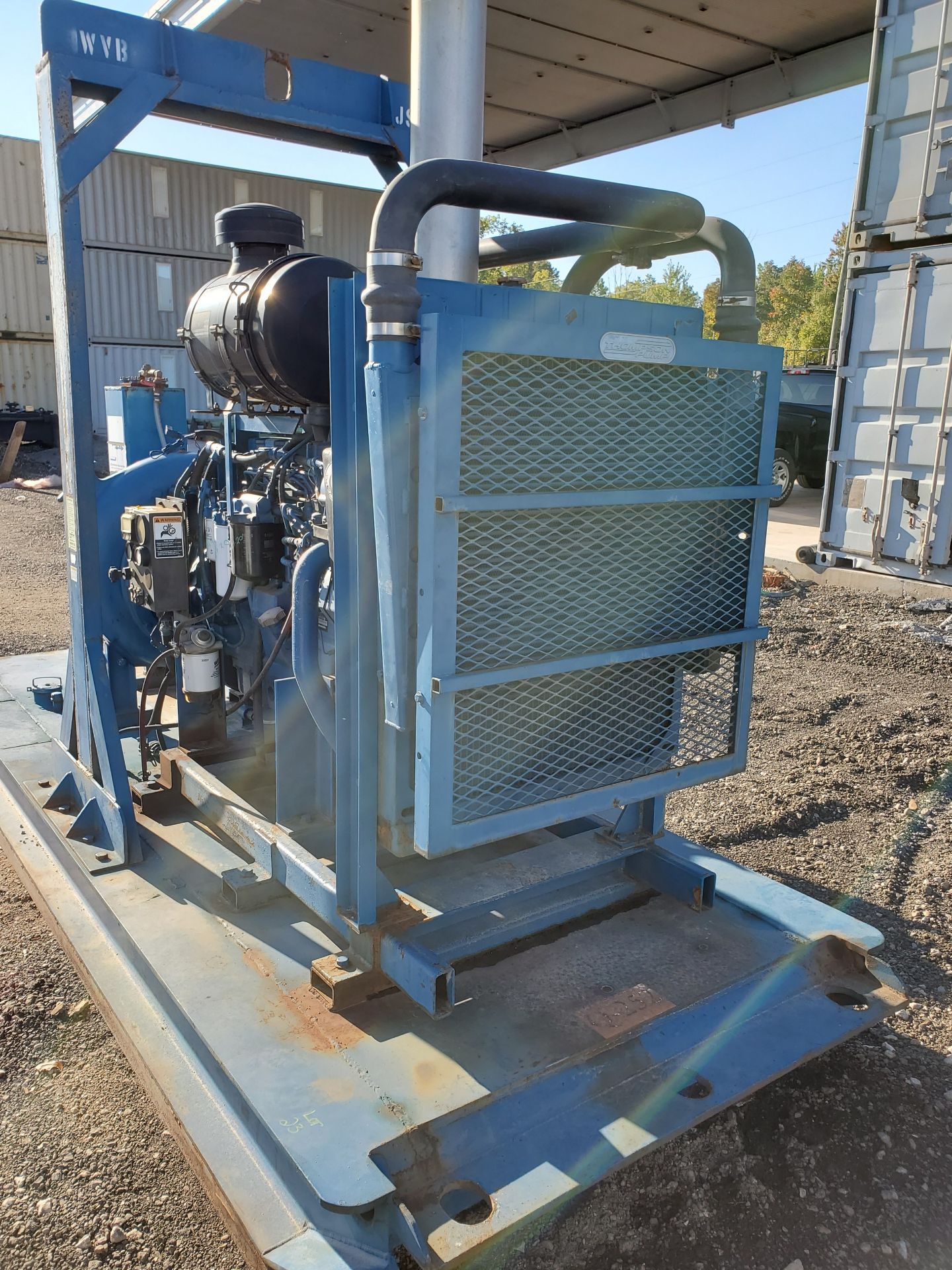 THOMPSON DIESEL POWERED PUMP, MODEL 8NHTA-F18DB, 8'' VALMATIC SWING FLEX VALVE, JD ENGINE-S/N - Image 15 of 18