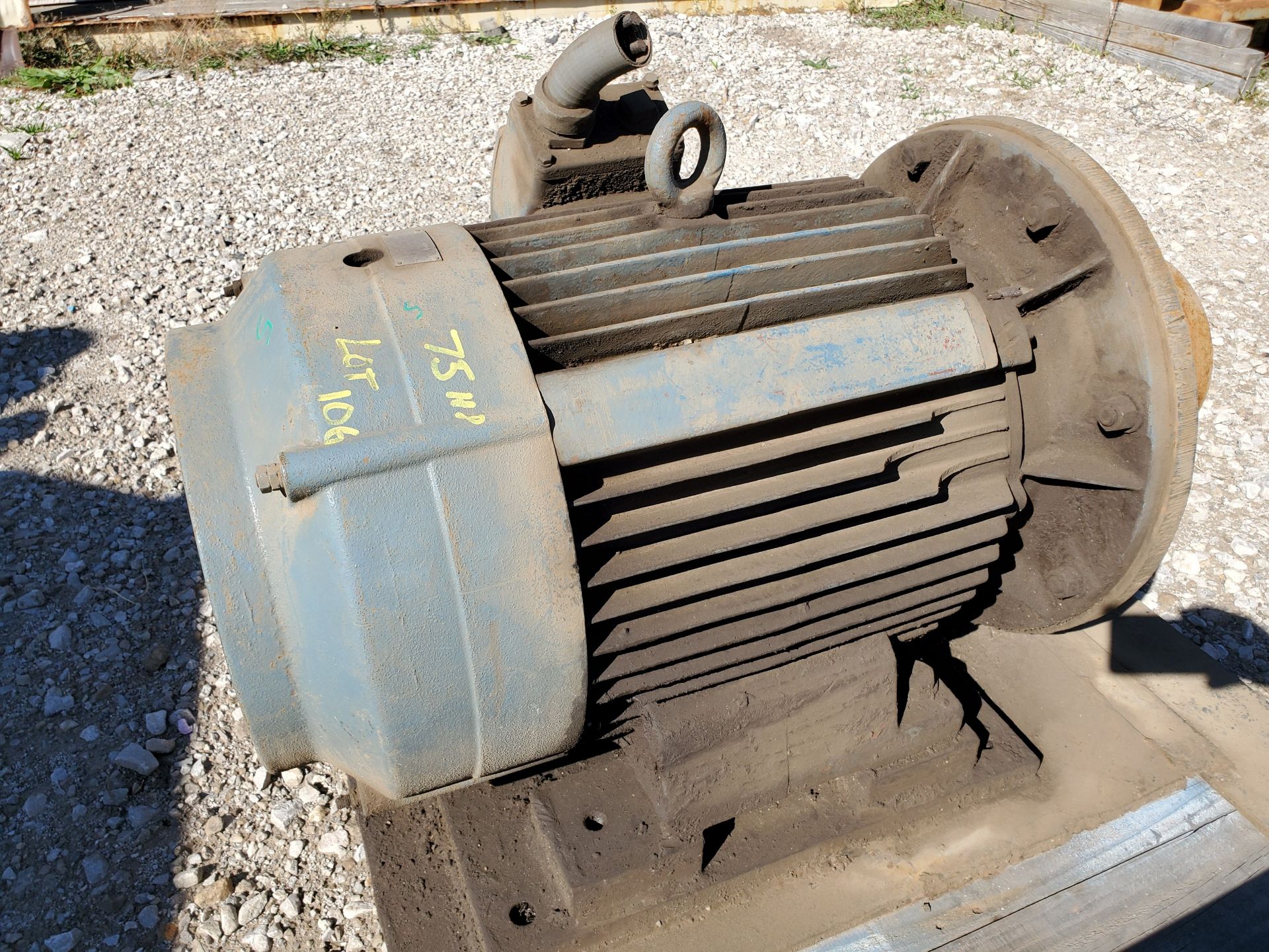 75 HP ELECTRIC MOTOR, TAG WORE OUT - Image 3 of 4