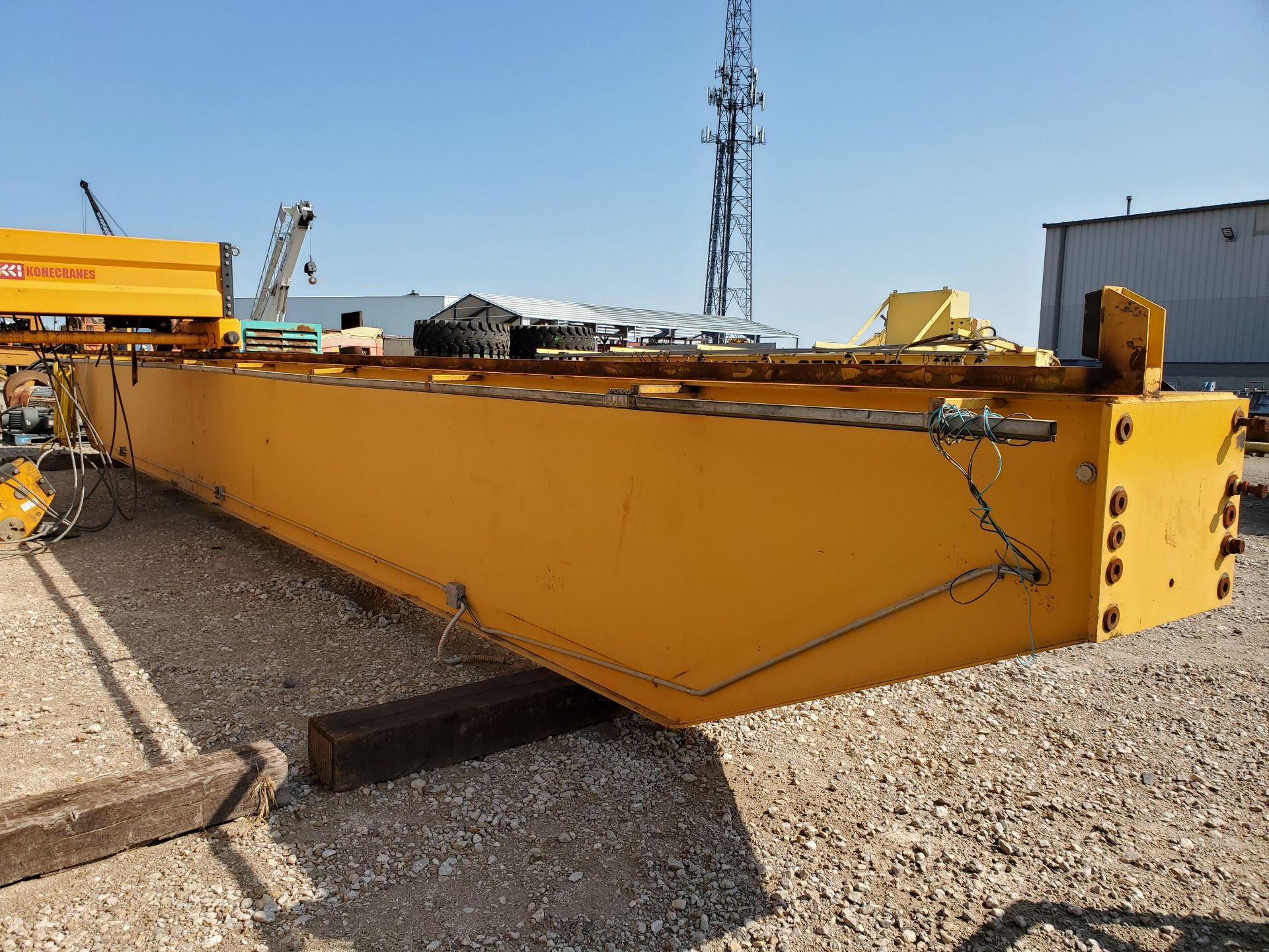 40-TON DEMAG OVERHEAD BRIDGE CRANE, 40-TON KONE CRANE CABLE HOIST, 46' SPAN, DOUBLE GIRDER, TOP RIDE - Image 8 of 14