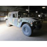 1989 MILITARY HUMVEE, MODEL NG3F7E, 1-TON, 4 X 4, 4-DOOR, 5,200 LB. CURB WT., 2,500 LB. PAYLOAD, 6.4